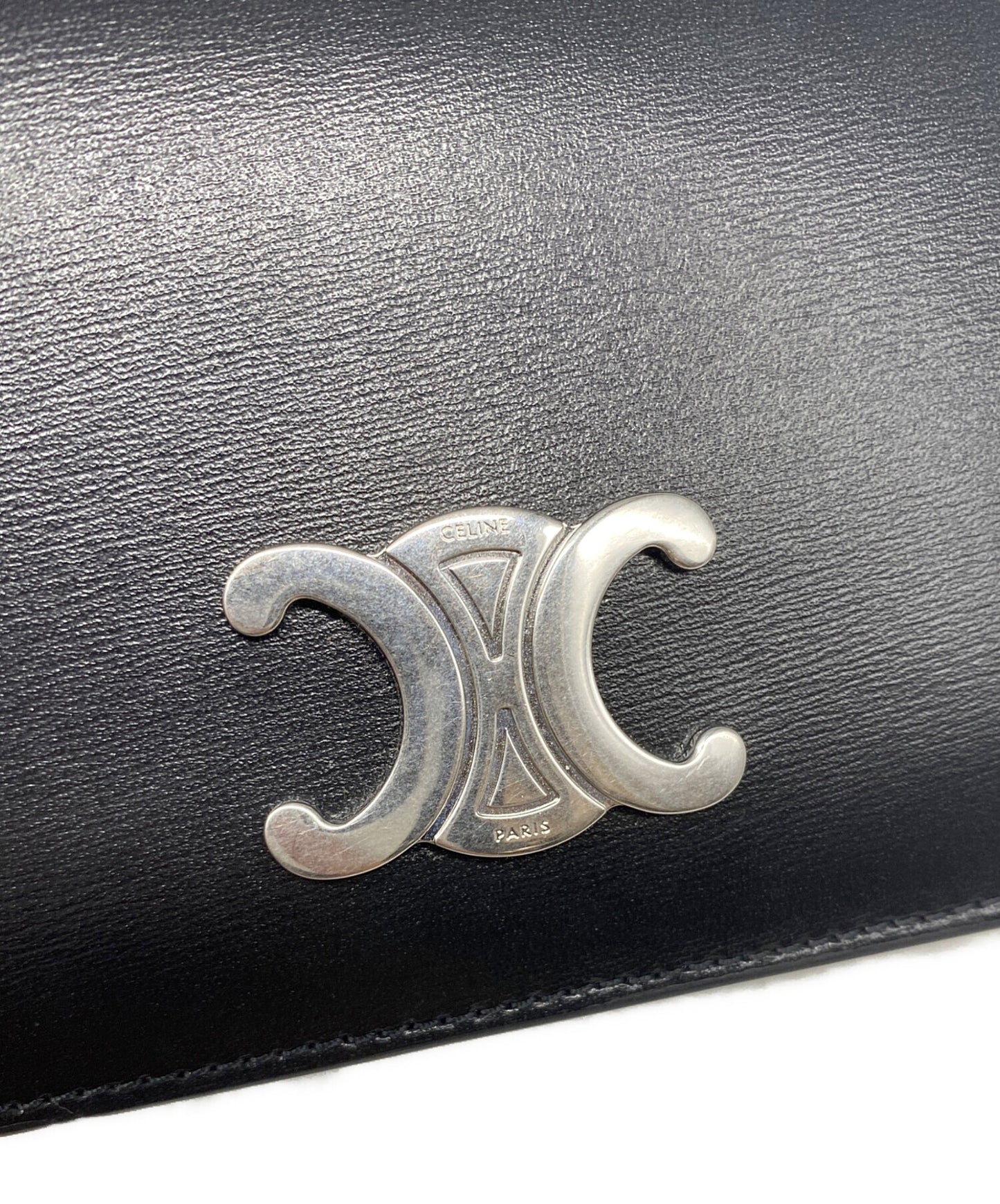 [Pre-owned] CELINE TRIOMPHE COMPACT WALLET 10K623DPV