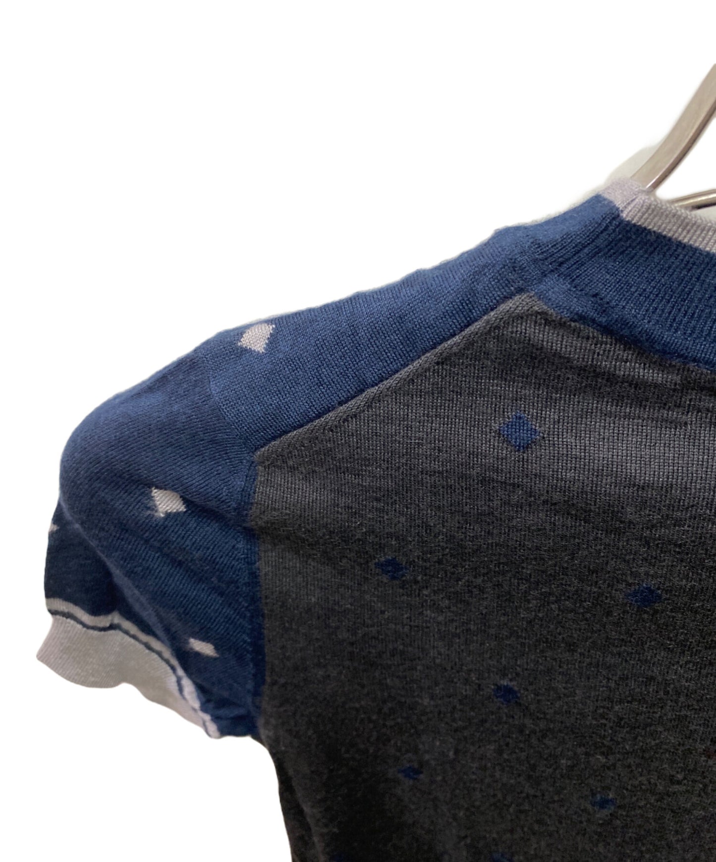 [Pre-owned] HERMES Cashmere silk short-sleeved knit 2H2622D8