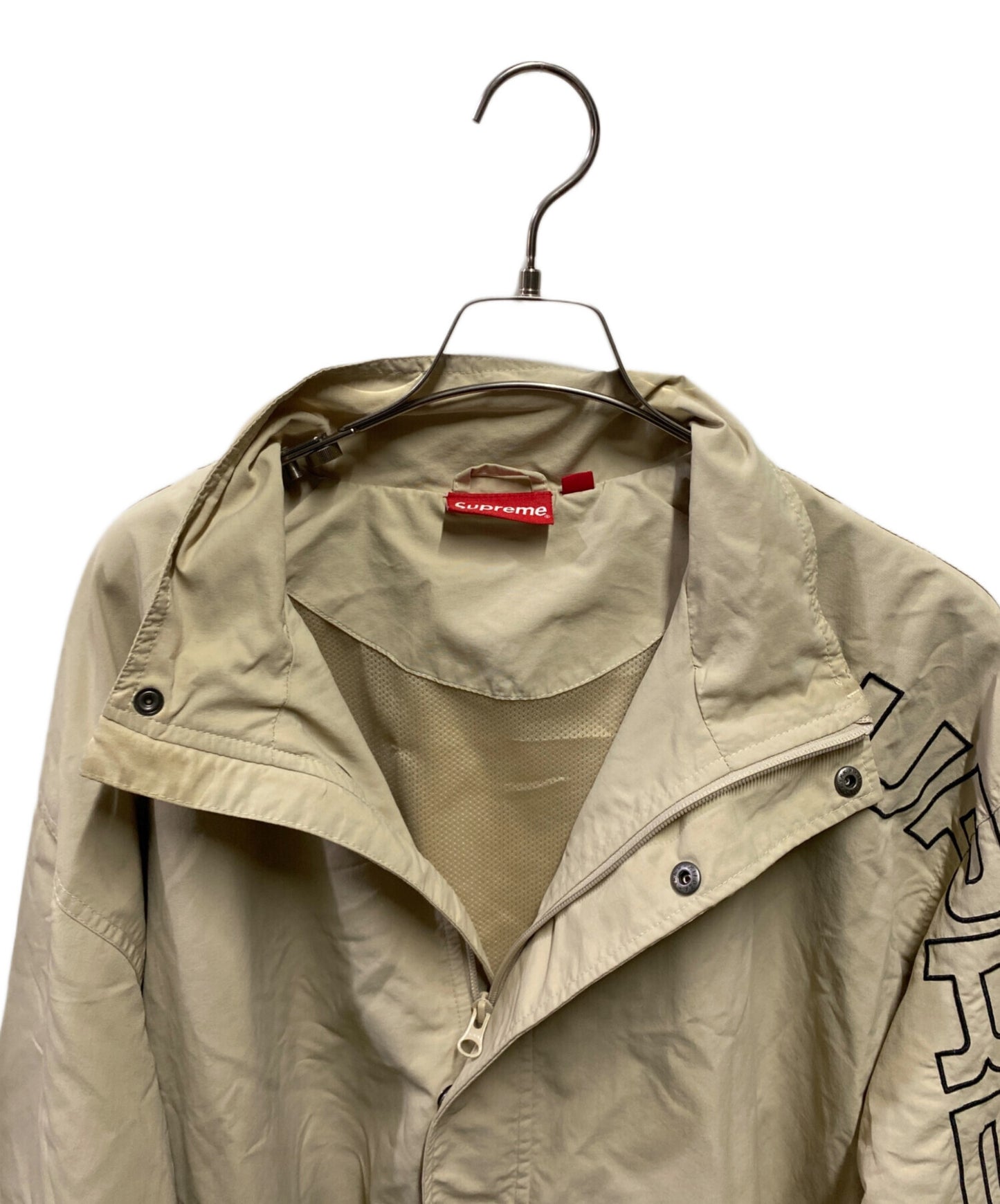 [Pre-owned] SUPREME Spellout Embroidered Track Jacket