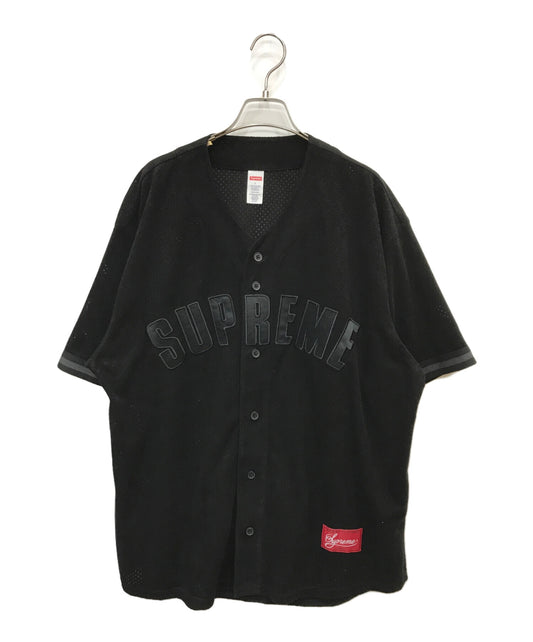 [Pre-owned] SUPREME Ultrasuede Mesh Baseball Jersey