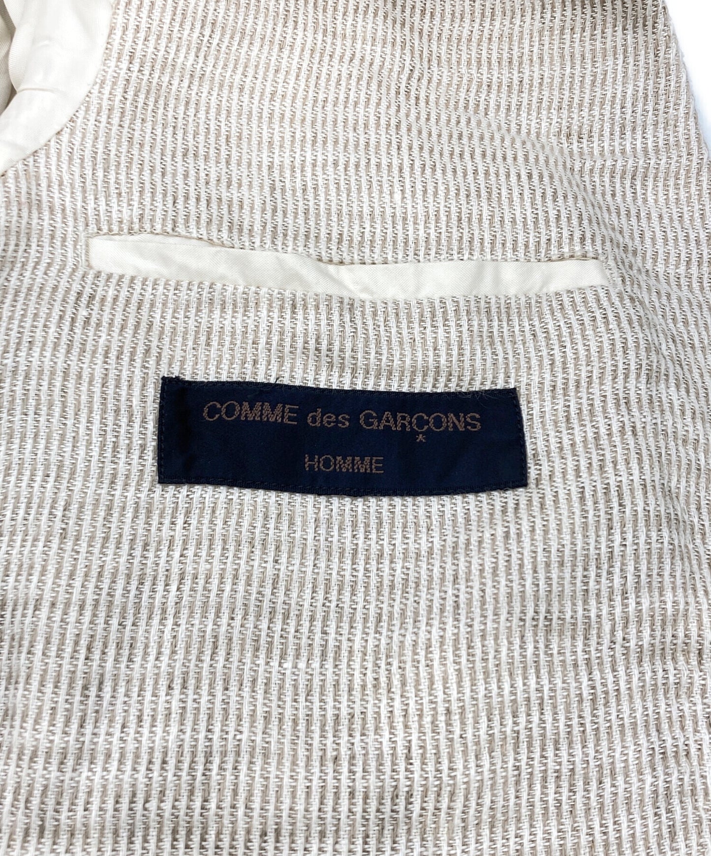 [Pre-owned] COMME des GARCONS HOMME Old Linen Tailored Jacket HJ-02033M