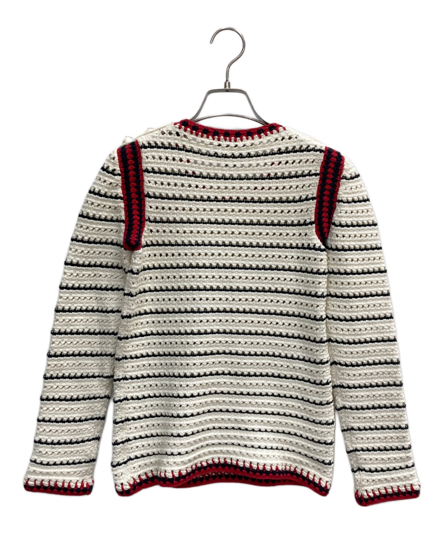 [Pre-owned] GUCCI Faux pearl knit top 434203-X7448