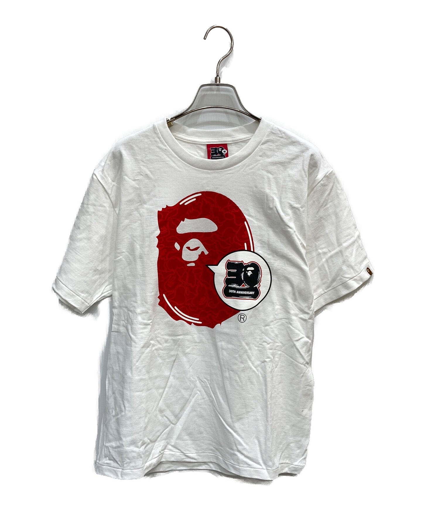 [Pre-owned] A BATHING APE 30th Anniversary Logo Print T-Shirt 001TEJ701006F