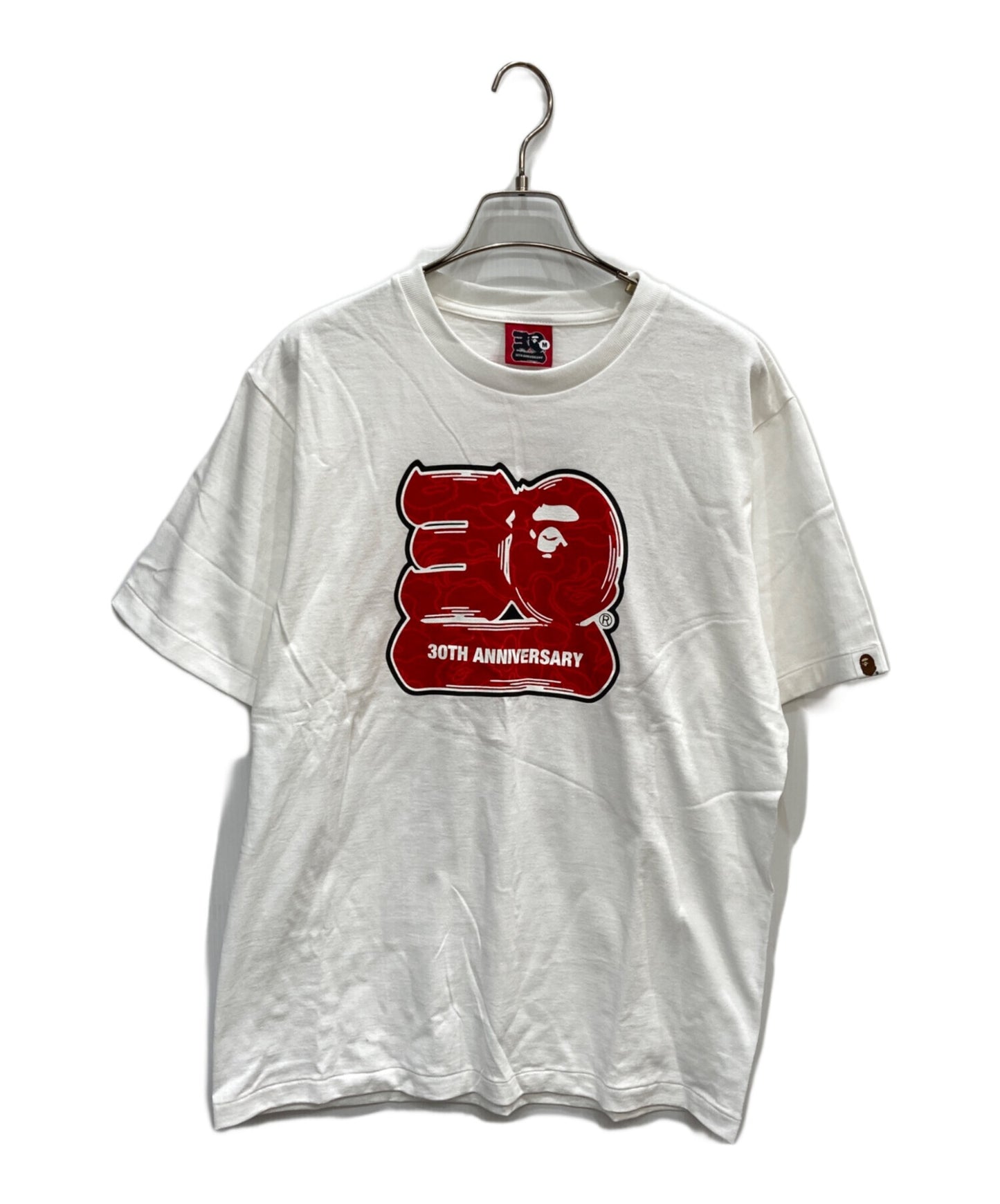 [Pre-owned] A BATHING APE 30th Anniversary Logo Print T-Shirt 001TEJ701002F
