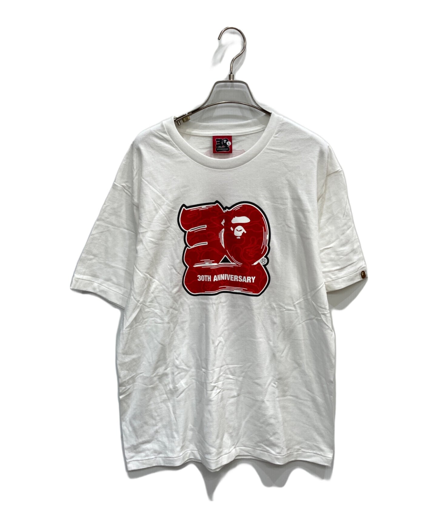 [Pre-owned] A BATHING APE 30th Anniversary Logo Print T-Shirt 001TEJ701002F