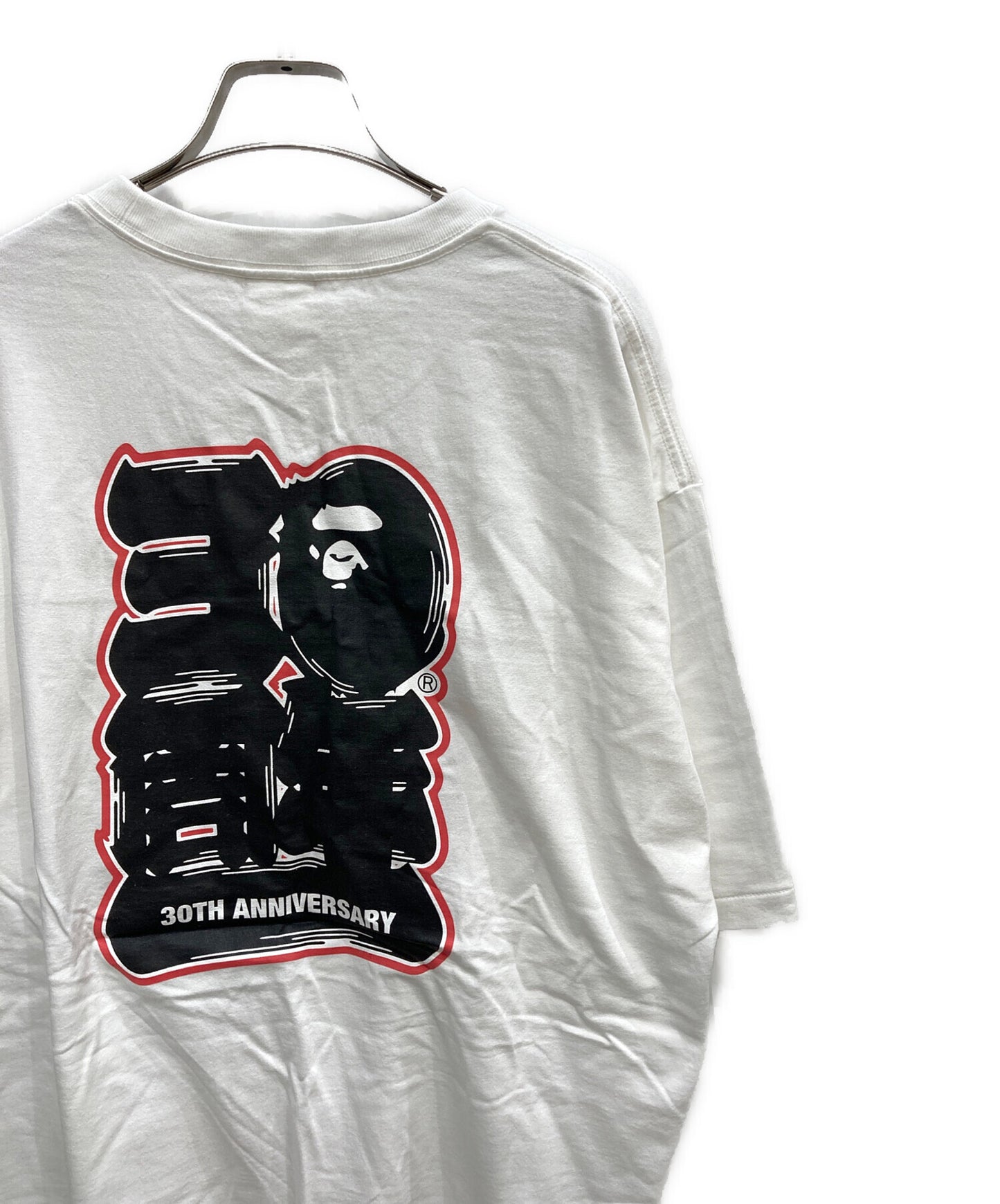 [Pre-owned] A BATHING APE 30th Anniversary Logo Print T-Shirt 001TEJ221026F
