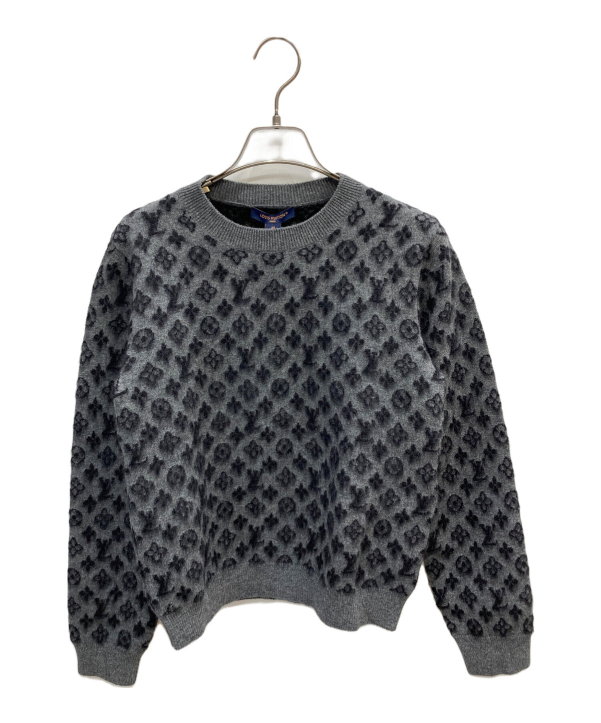 [Pre-owned] LOUIS VUITTON Brushed Monogram Crewneck Knit RW261WW XJS FUKL05