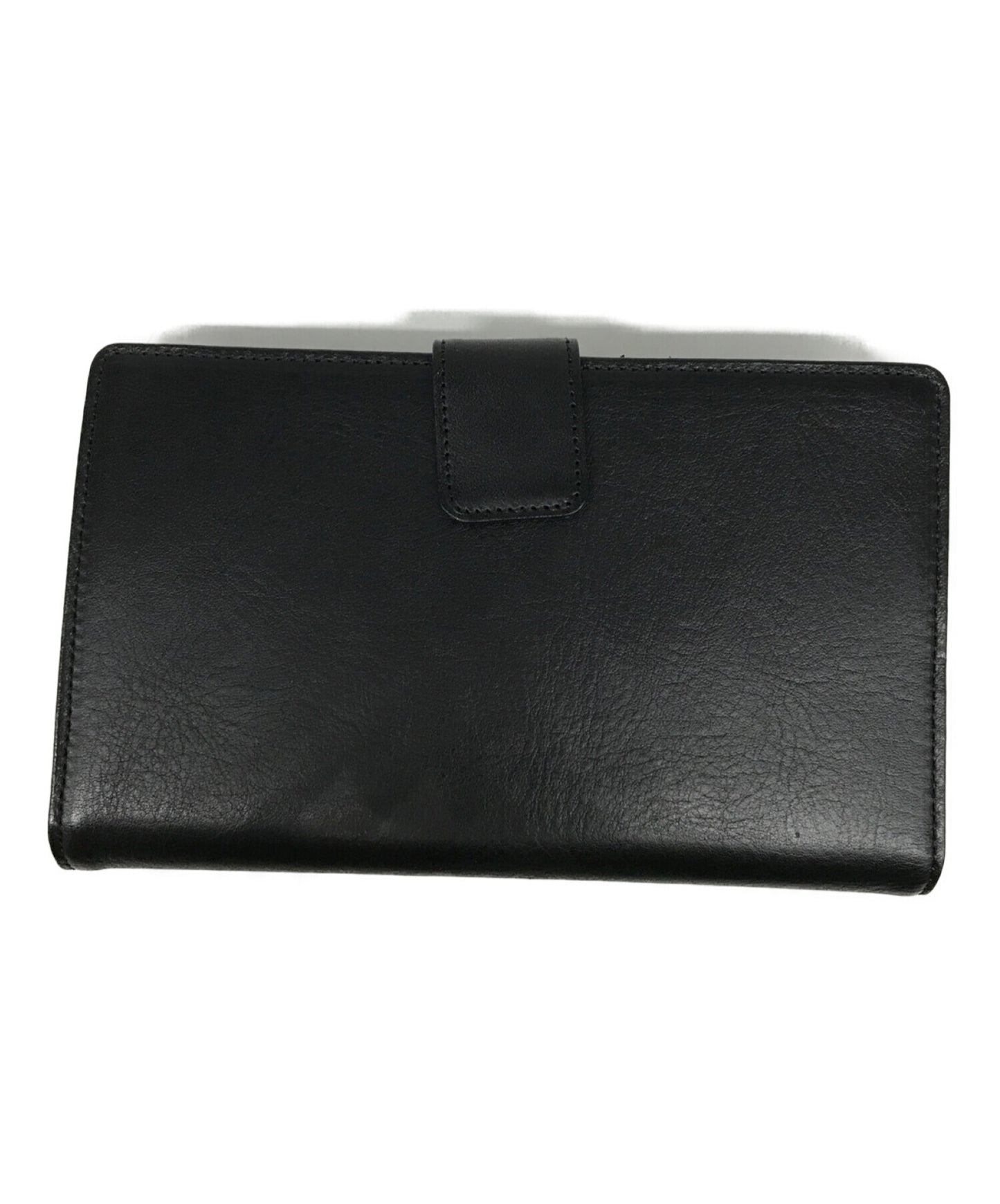 [Pre-owned] Y's SEMI GLOSS LEATHER A CLASP LONG WALLET YX-A02-711-1-02 Coin purse YX-A02-711-1-02