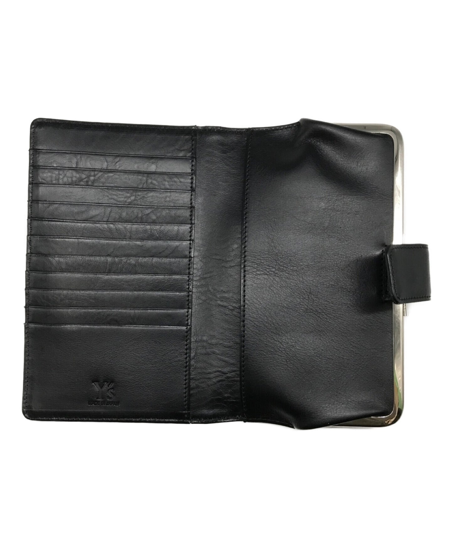 [Pre-owned] Y's SEMI GLOSS LEATHER A CLASP LONG WALLET YX-A02-711-1-02 Coin purse YX-A02-711-1-02