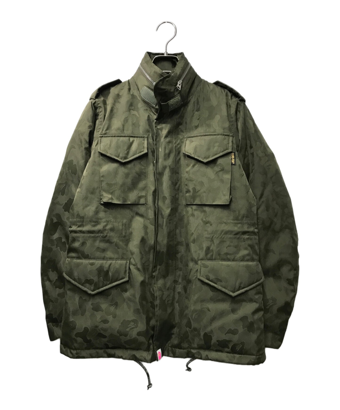 [Pre-owned] A BATHING APE M-65 Camo Down Field Jacket A BATHING APE Abasing Ape Camouflage No Wear Made in Japan GORE-TEX GTX Gore-Tex