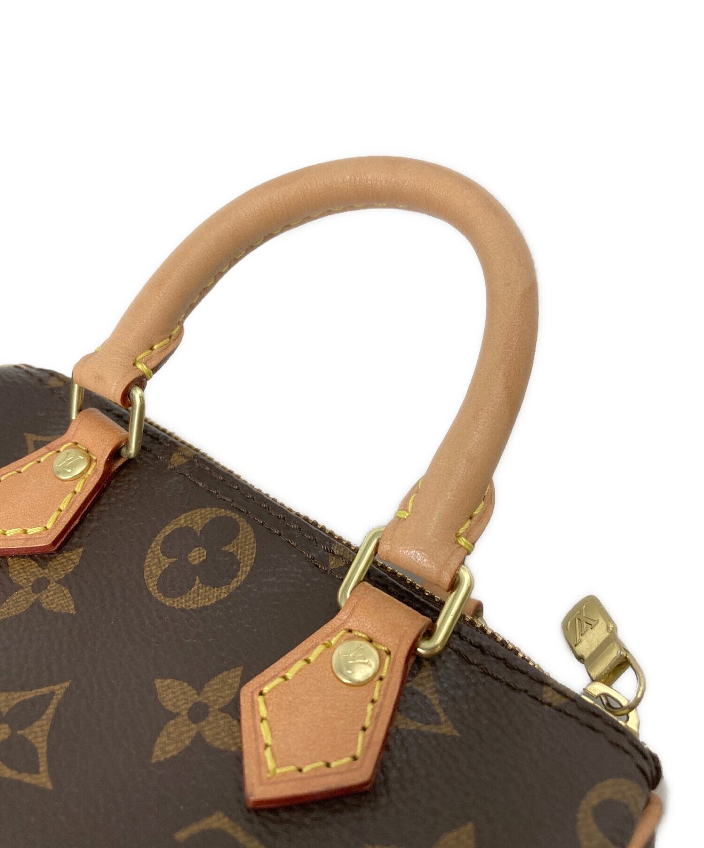 [Pre-owned] LOUIS VUITTON 2-way bag Nano Speedy M61252 Monogram Boston bag Shoulder bag M61252