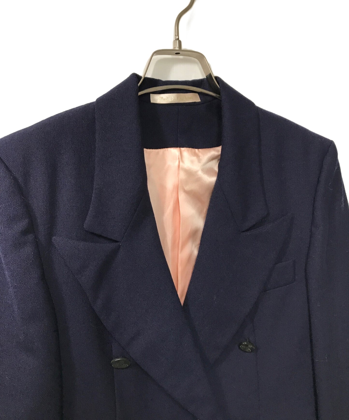 [Pre-owned] Vivienne Westwood GOLD LABEL Double Wool Jacket Vivienne Westwood GOLD LABEL Vivienne Westwood Gold Label Change Pocket Orb Button Made in England