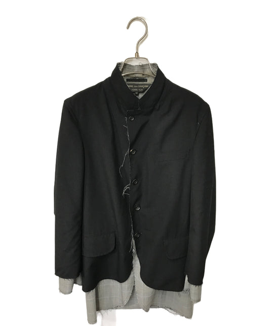 [Pre-owned] COMME des GARCONS HOMME PLUS Cutoff layered tailored jacket COMME des GARCONS HOMME PLUS COMME des GARCONS HOMME PLUS PS-J021 black PS-J021