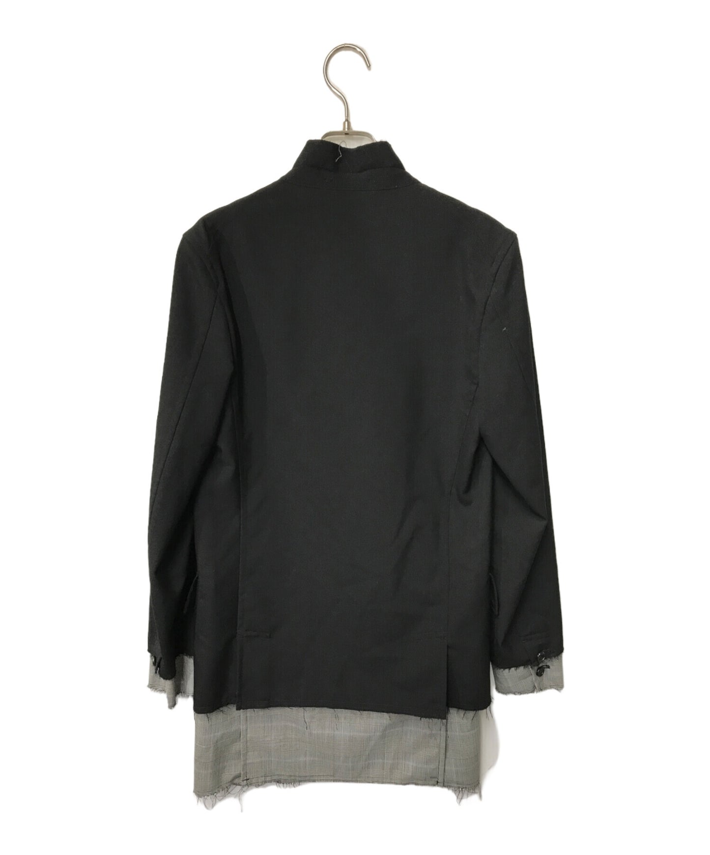 [Pre-owned] COMME des GARCONS HOMME PLUS Cutoff layered tailored jacket COMME des GARCONS HOMME PLUS COMME des GARCONS HOMME PLUS PS-J021 black PS-J021