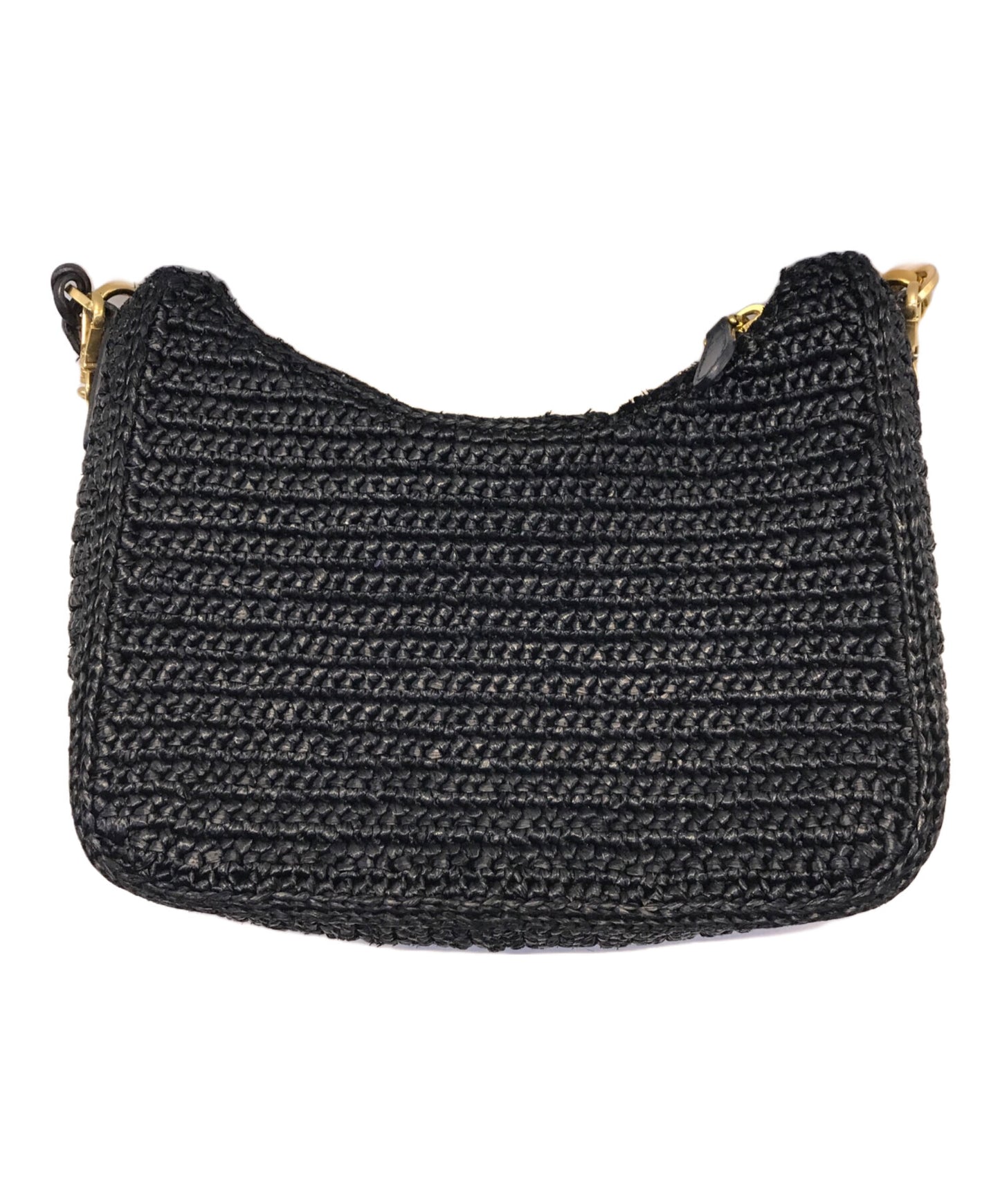 [Pre-owned] PRADA Re-Edition 2005 Raffia Chain Shoulder Bag Handbag PRADA Prada 1BH204 1BH204