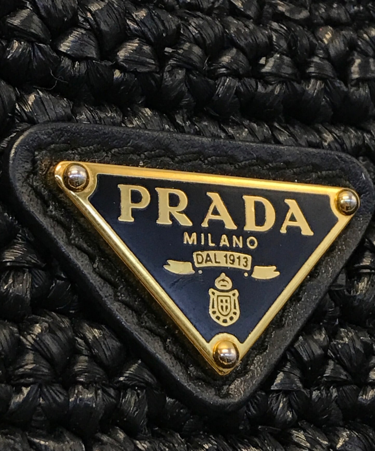 [Pre-owned] PRADA Re-Edition 2005 Raffia Chain Shoulder Bag Handbag PRADA Prada 1BH204 1BH204
