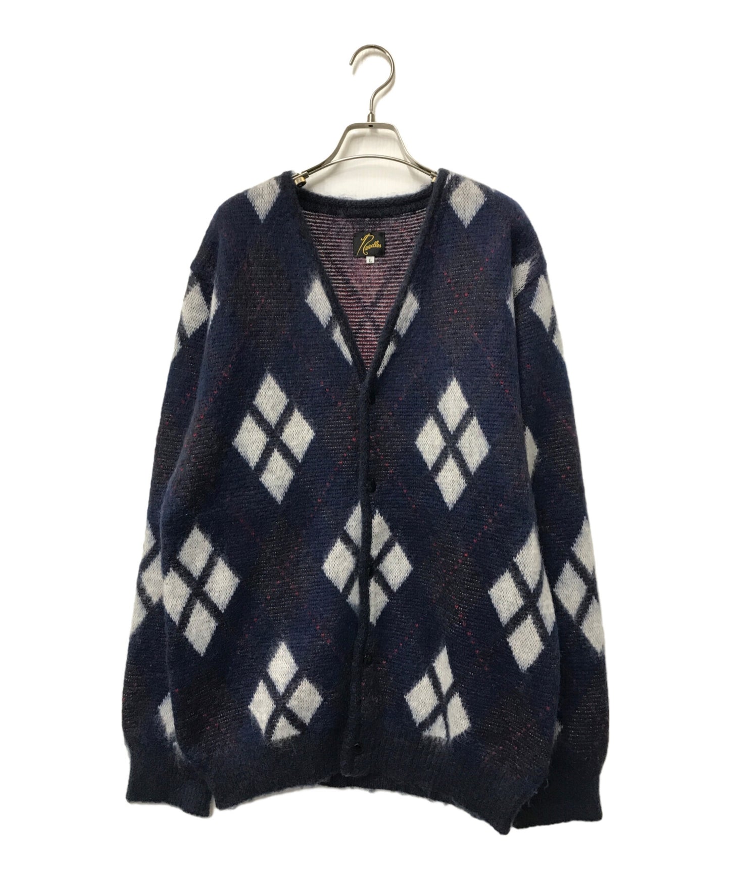 [Pre-owned] Needles MOHAIR CARDIGAN - ARGYLE Needles Needles/Needles Mohair Cardigan Argyle LQ452 LQ452