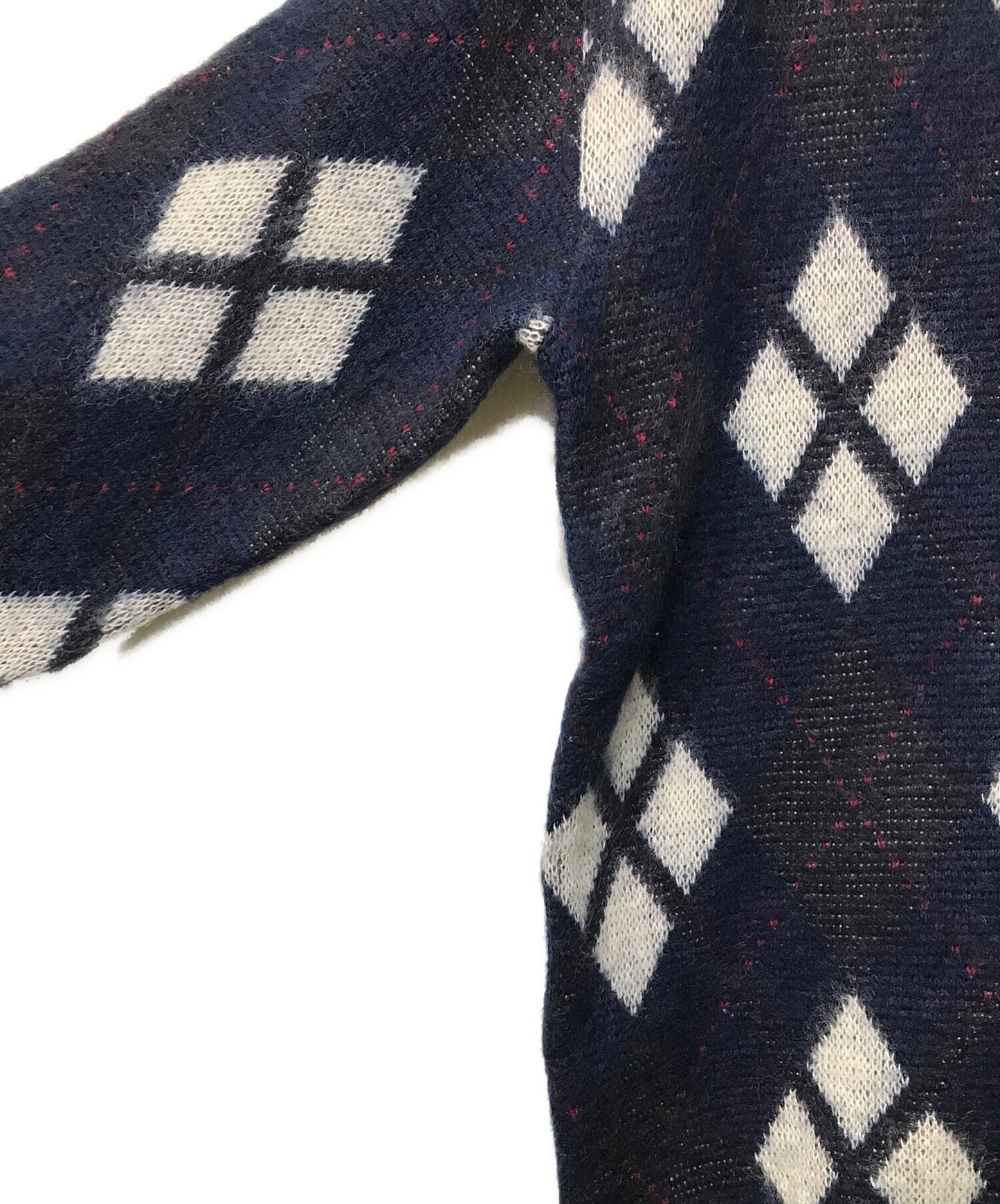 [Pre-owned] Needles MOHAIR CARDIGAN - ARGYLE Needles Needles/Needles Mohair Cardigan Argyle LQ452 LQ452