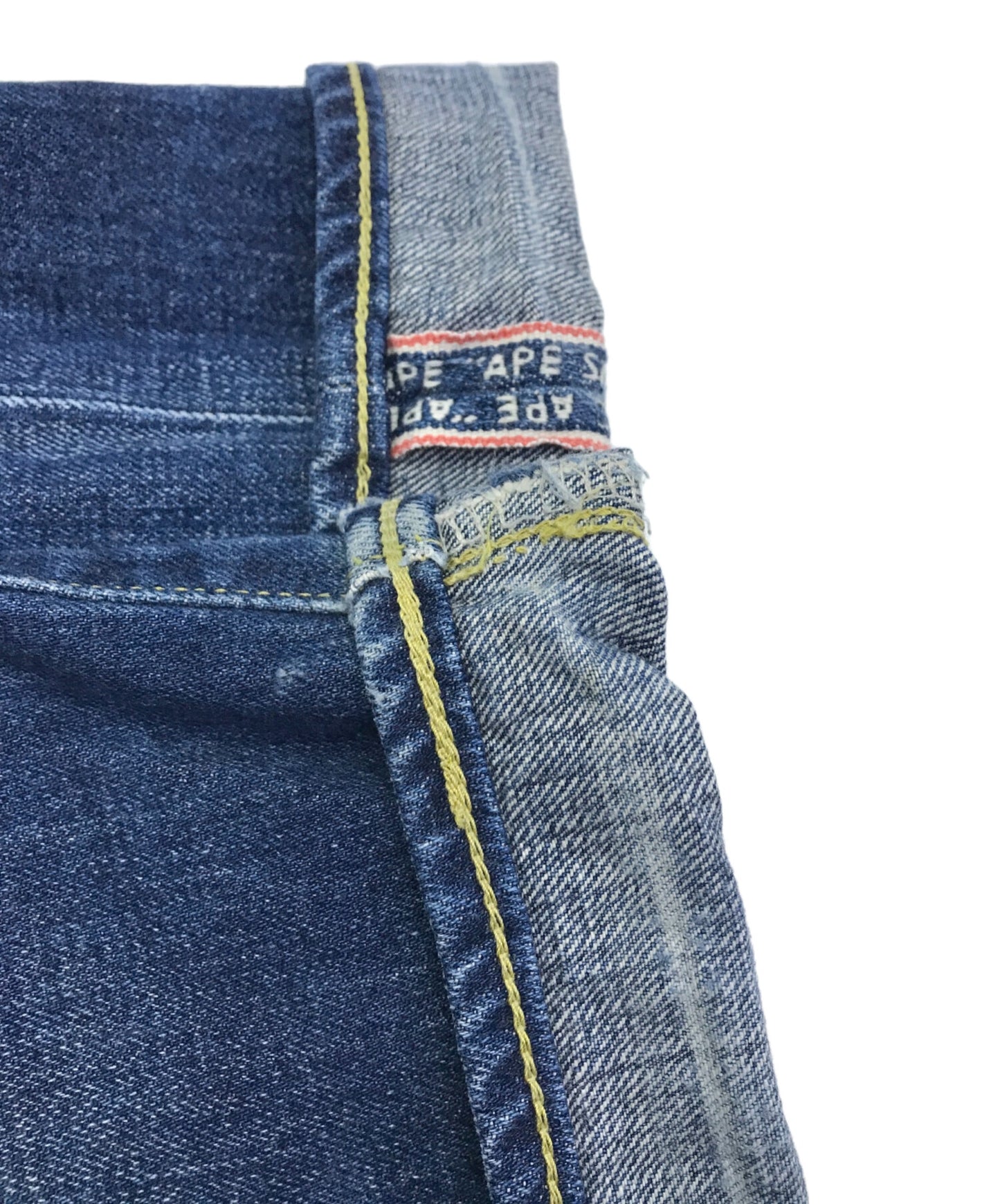 [Pre-owned] A BATHING APE Pocket Logo Denim Pants / A BATHING APE / Indigo