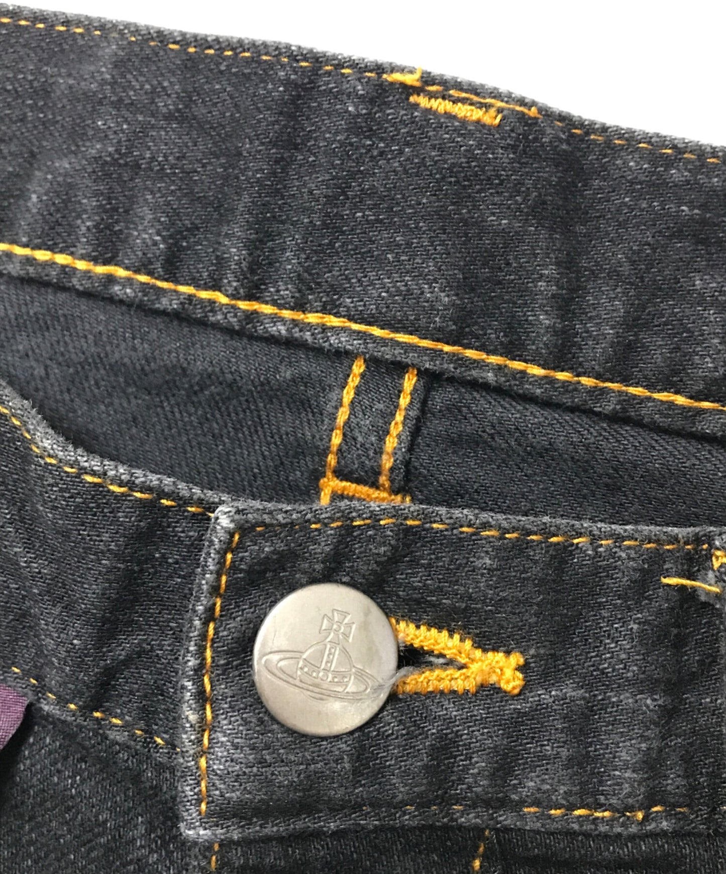 [Pre-owned] Vivienne Westwood man Orb Embroidery Tapered Denim / Y2K / Archive / VW-KQ-81702 VW-KQ-81702