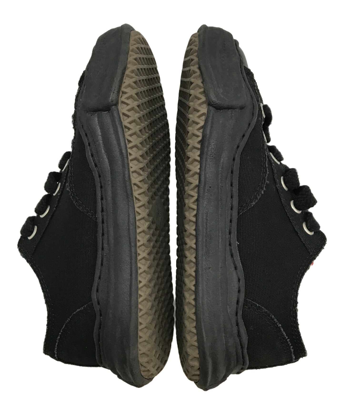 [Pre-owned] Maison MIHARA YASUHIRO "PETERSON" original sole canvas lowcut sneaker/ PETERSON original sole canvas lowcut sneaker BLACK × BLACK A01FW702