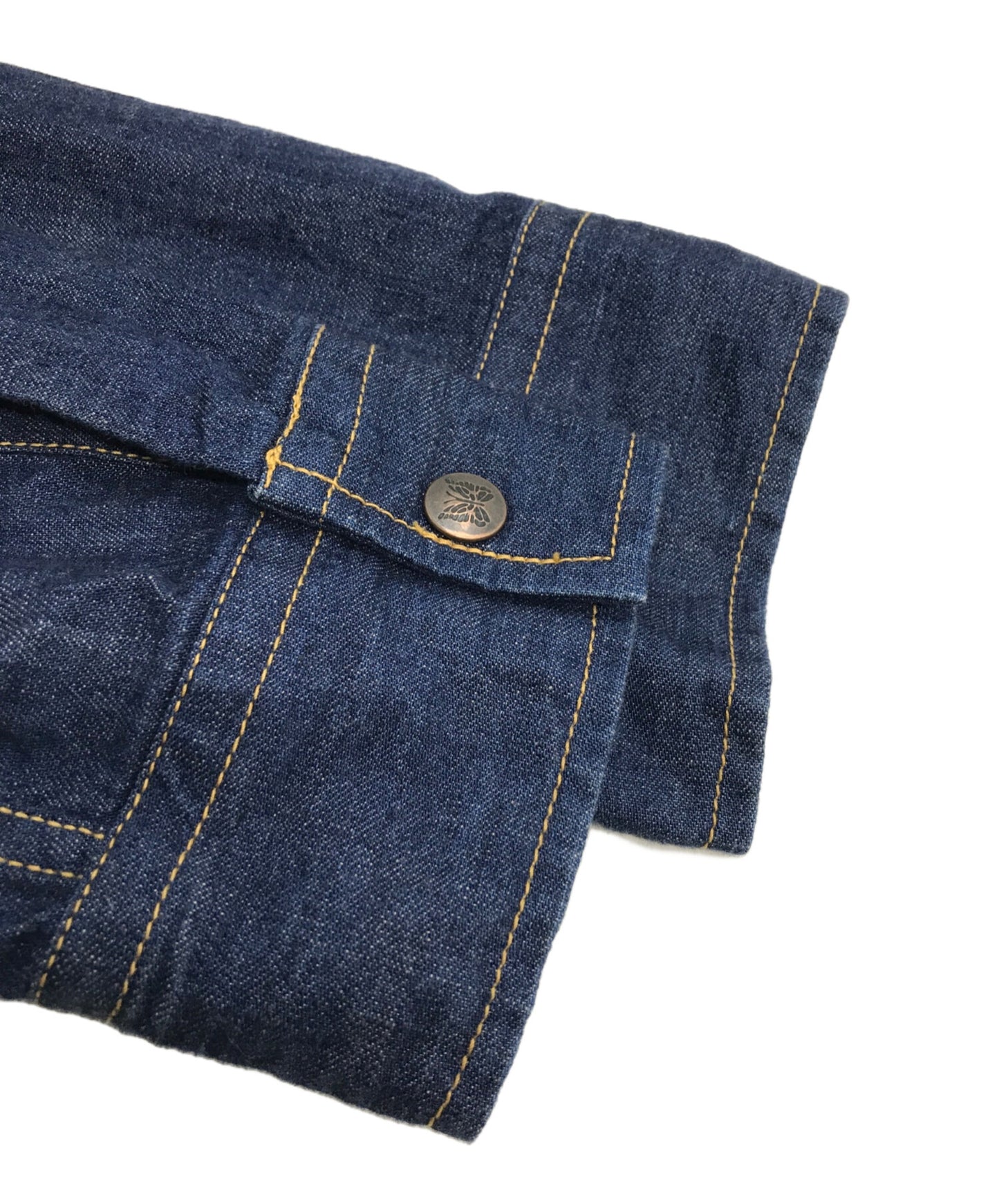 [Pre-owned] Needles lace-up denim shirt