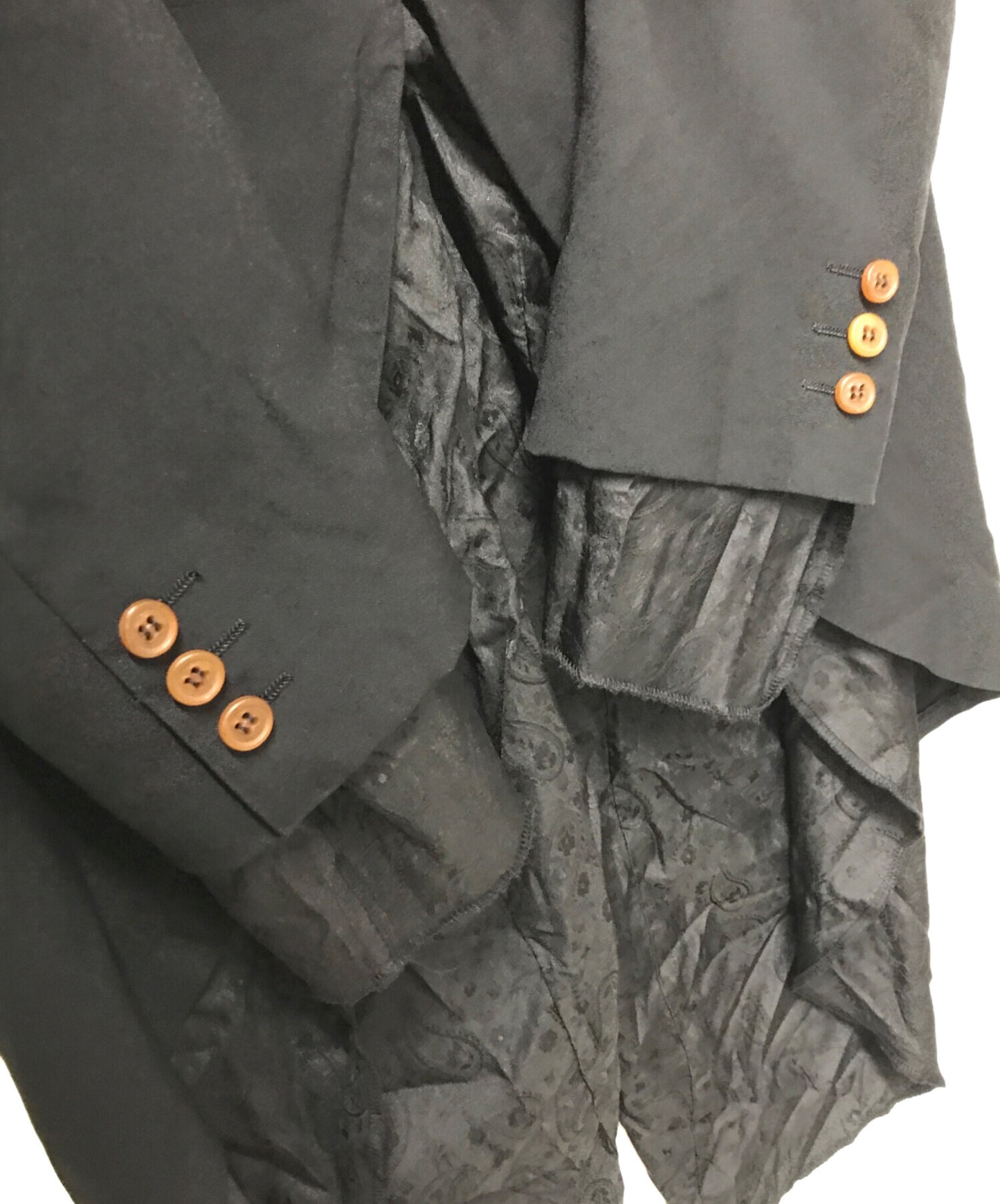 [Pre-owned] COMME des GARCONS HOMME PLUS 14SS incubation period poly shrink-wrapped tail jacket, envy layered coat PM-J031