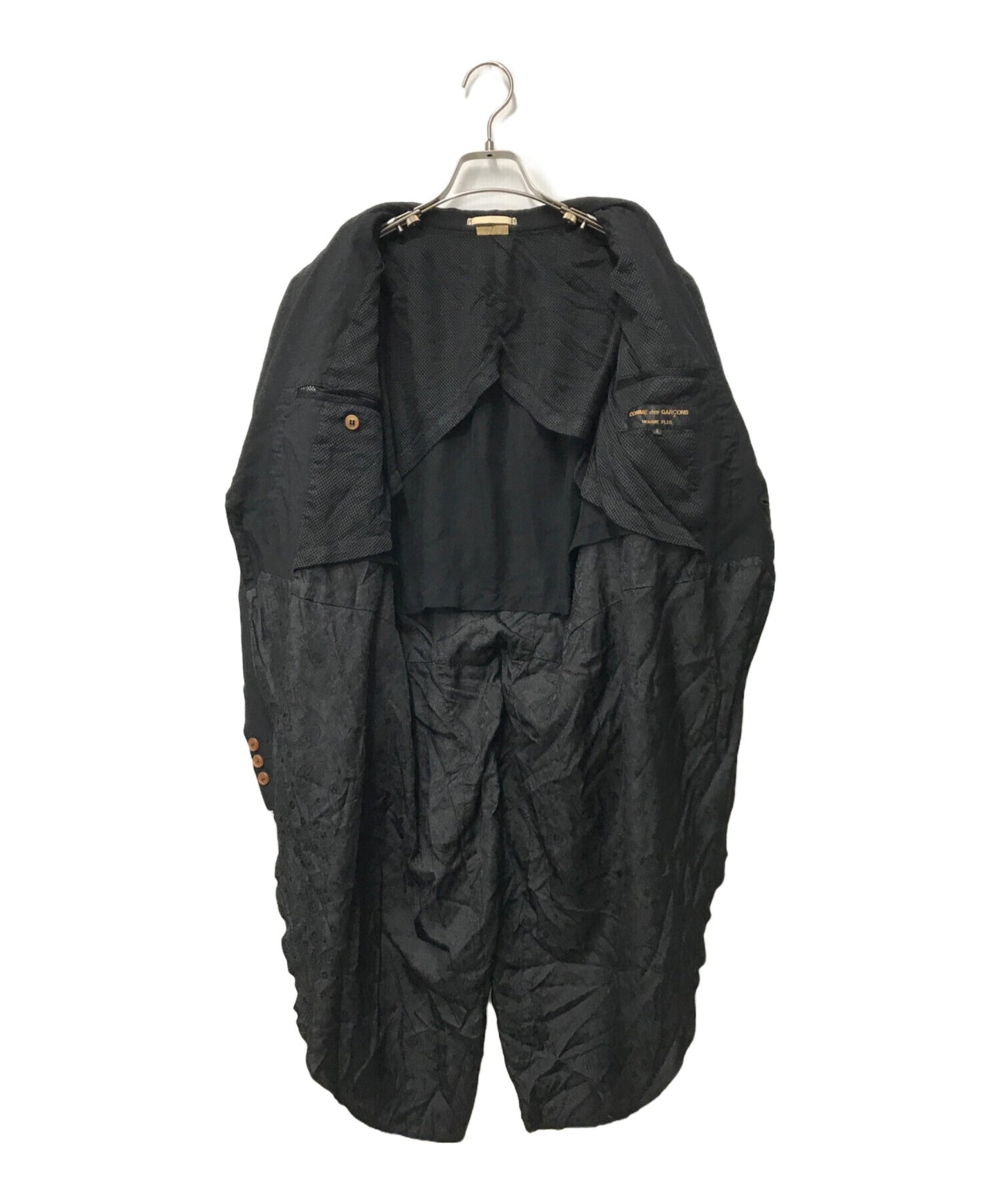 [Pre-owned] COMME des GARCONS HOMME PLUS 14SS incubation period poly shrink-wrapped tail jacket, envy layered coat PM-J031