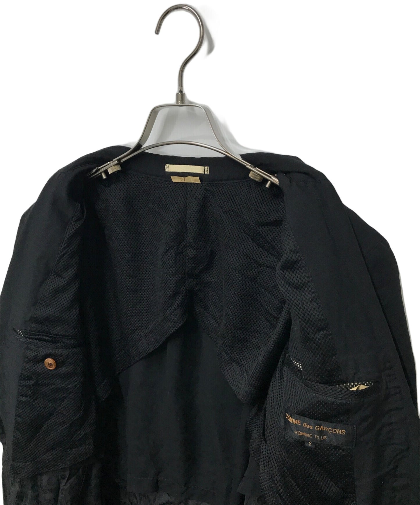 [Pre-owned] COMME des GARCONS HOMME PLUS 14SS incubation period poly shrink-wrapped tail jacket, envy layered coat PM-J031