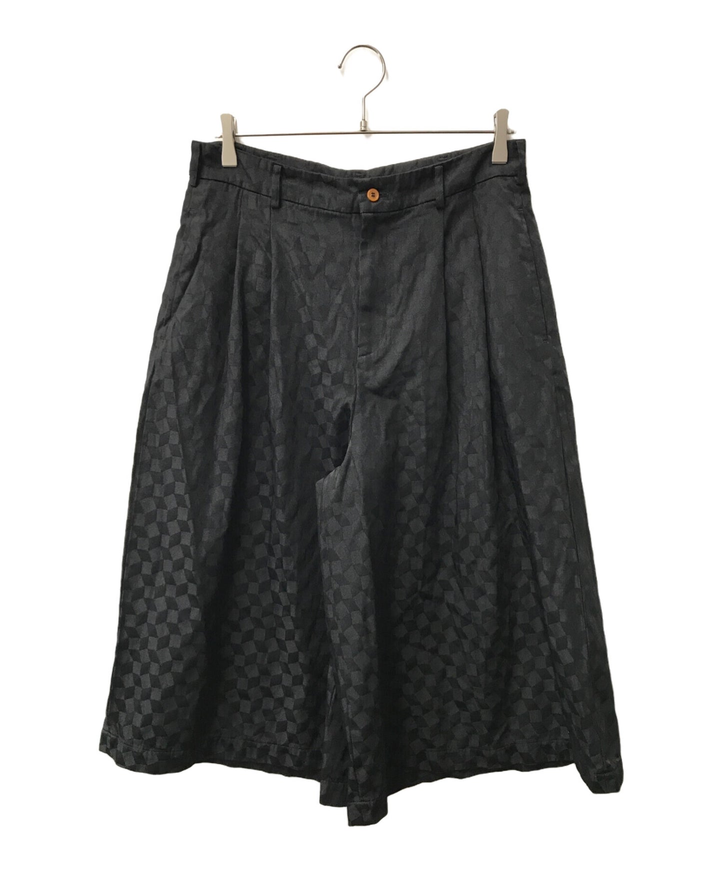 [Pre-owned] COMME des GARCONS COMME des GARCONS Jacquard Tucked Wide Pants / RN-S008 / AD2014 / Half Pants / Archive RN-S008