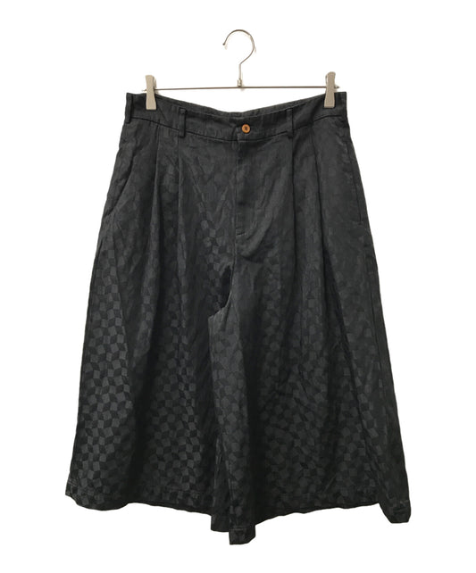 [Pre-owned] COMME des GARCONS COMME des GARCONS Jacquard Tucked Wide Pants / RN-S008 / AD2014 / Half Pants / Archive RN-S008