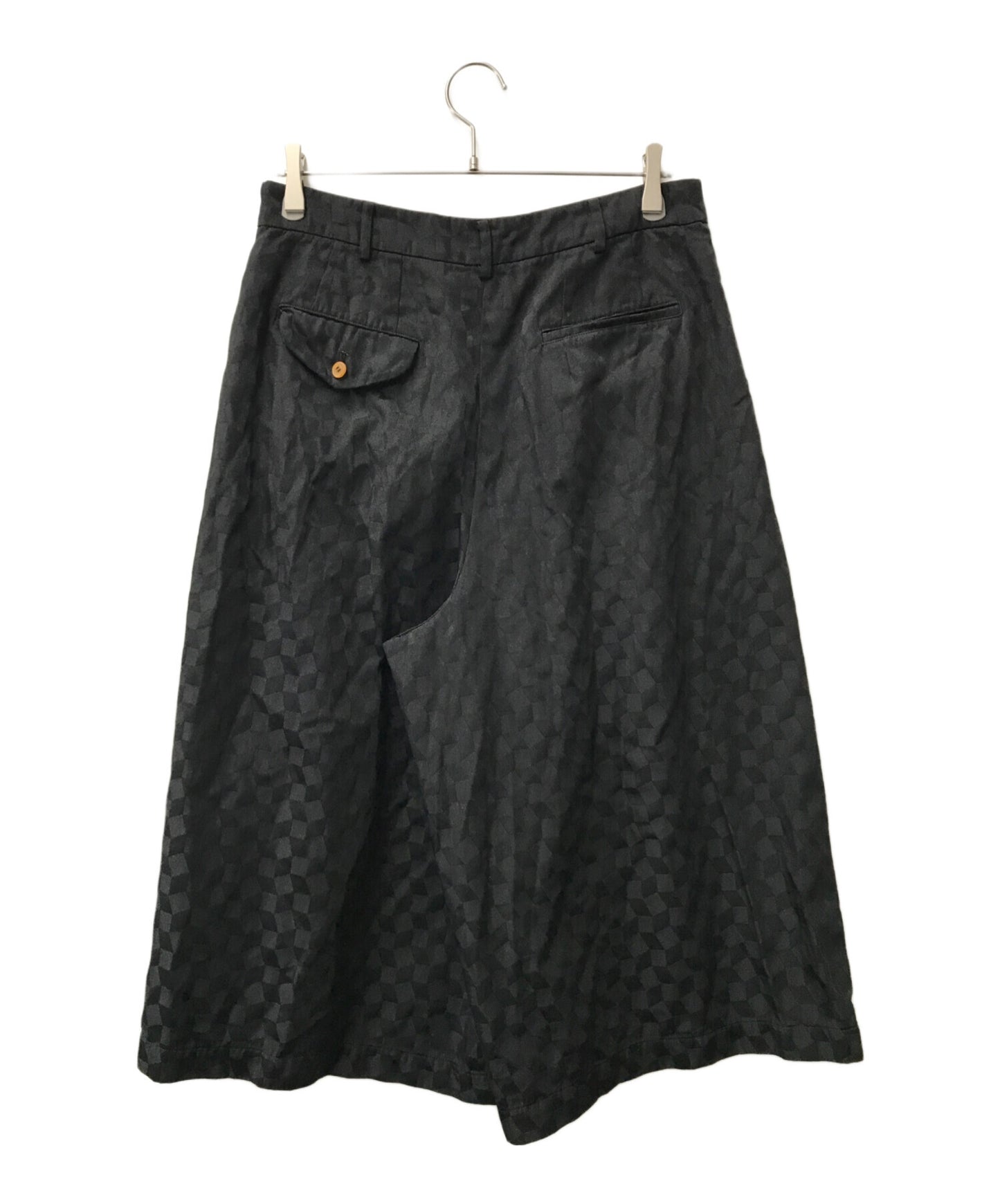 [Pre-owned] COMME des GARCONS COMME des GARCONS Jacquard Tucked Wide Pants / RN-S008 / AD2014 / Half Pants / Archive RN-S008