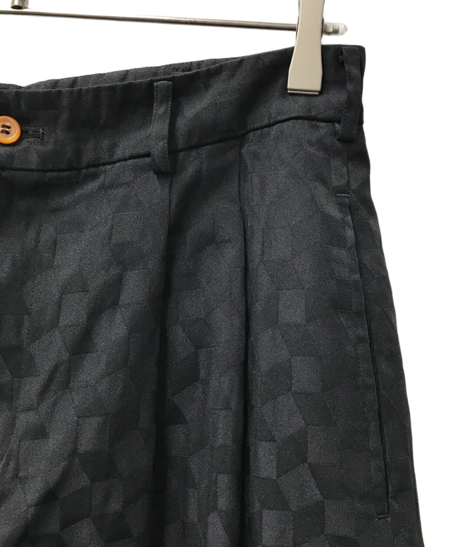 [Pre-owned] COMME des GARCONS COMME des GARCONS Jacquard Tucked Wide Pants / RN-S008 / AD2014 / Half Pants / Archive RN-S008
