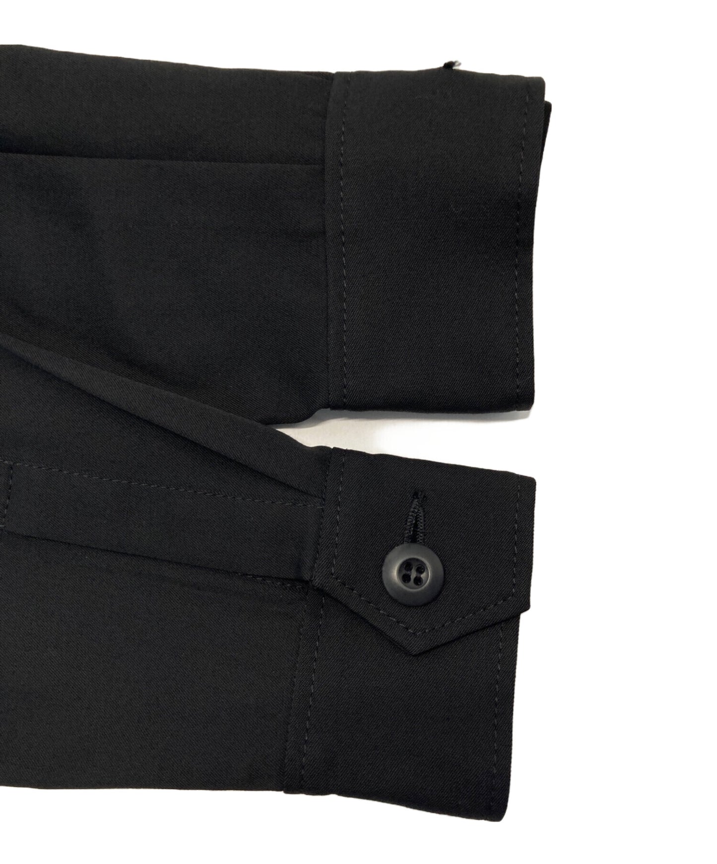 [Pre-owned] JUNYA WATANABE COMME des GARCONS Ruffle Military Design Wool Dress Long Dress with Belt Archived AD2006 JR-O024