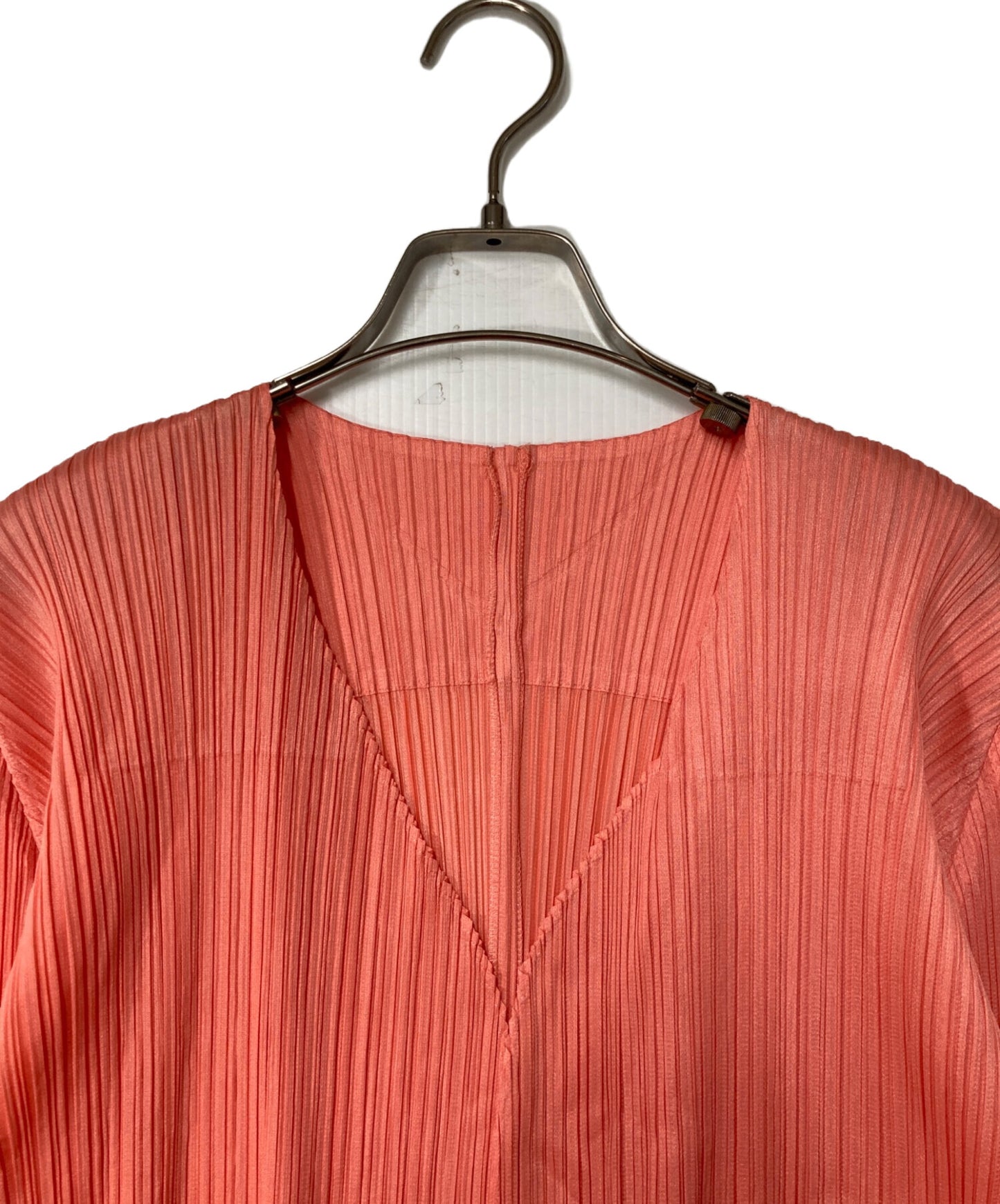 [Pre-owned] PLEATS PLEASE Pleated Long Cardigan V-Neck Cardigan Topper Cardigan PP33JA142 PP33JA142