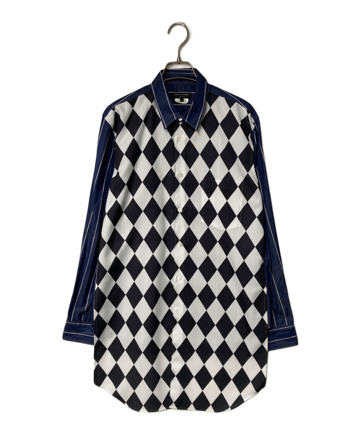 [Pre-owned] COMME des GARCONS HOMME PLUS Striped layered long shirt round cut PF-B015 PF-B015