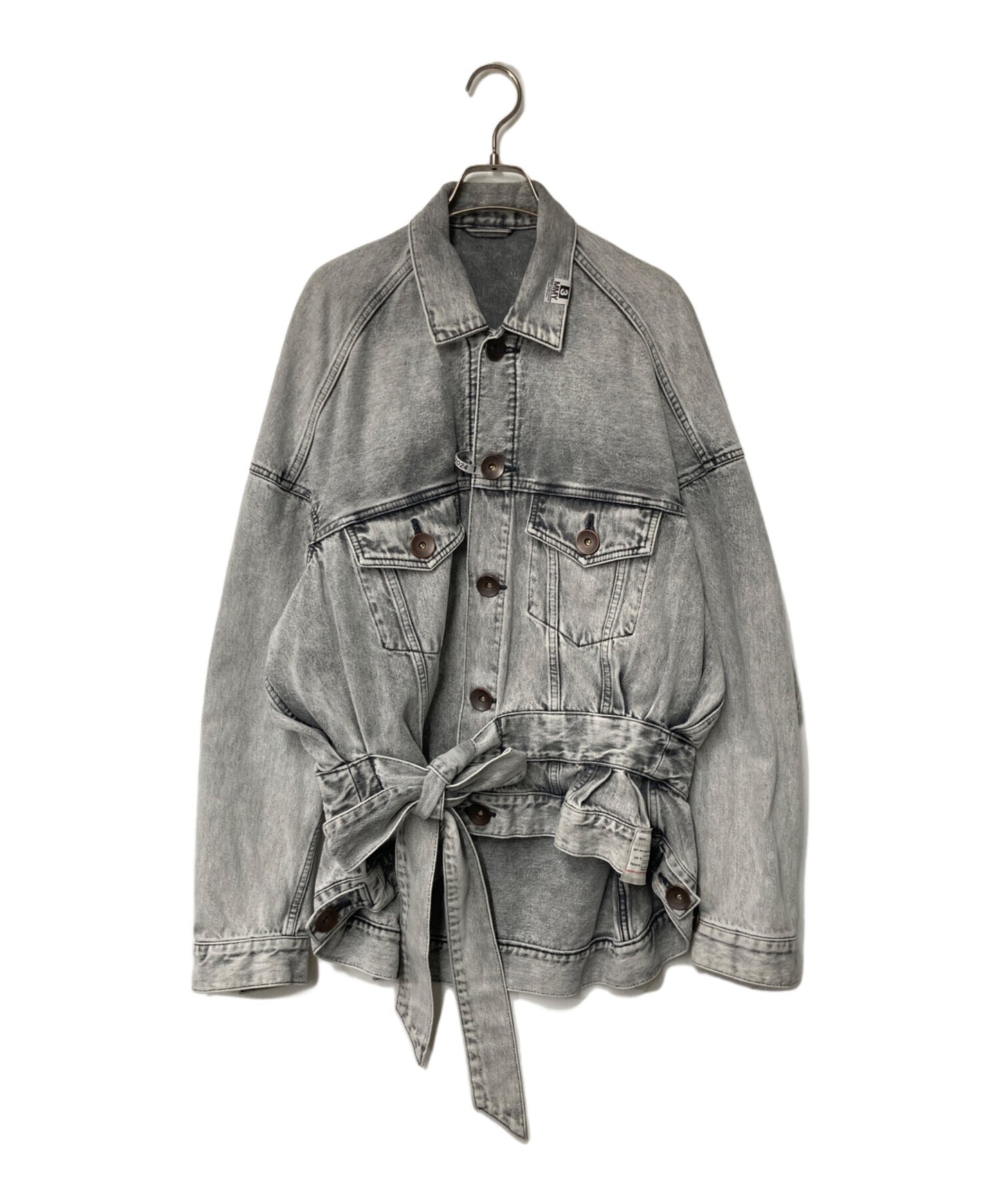 [Pre-owned] Maison MIHARA YASUHIRO Cache-coeur loose denim blouson denim jacket double pockets G-jan processed 24SS B12BL041 B12BL041