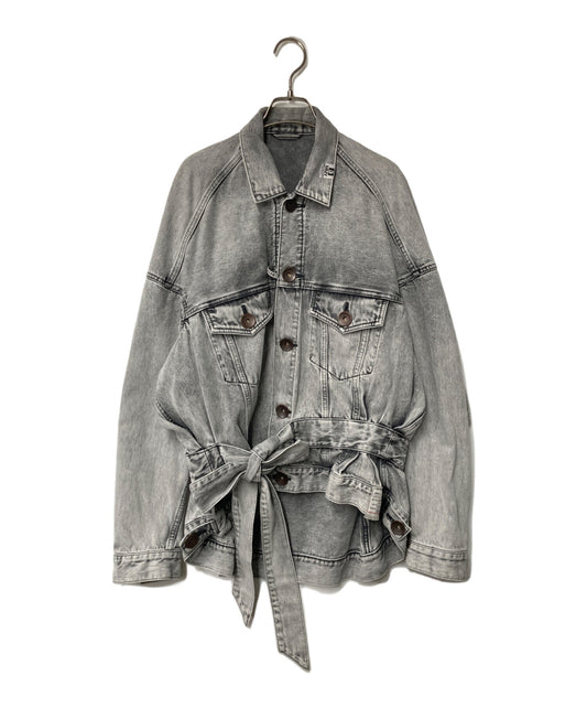 [Pre-owned] Maison MIHARA YASUHIRO Cache-coeur loose denim blouson denim jacket double pockets G-jan processed 24SS B12BL041 B12BL041