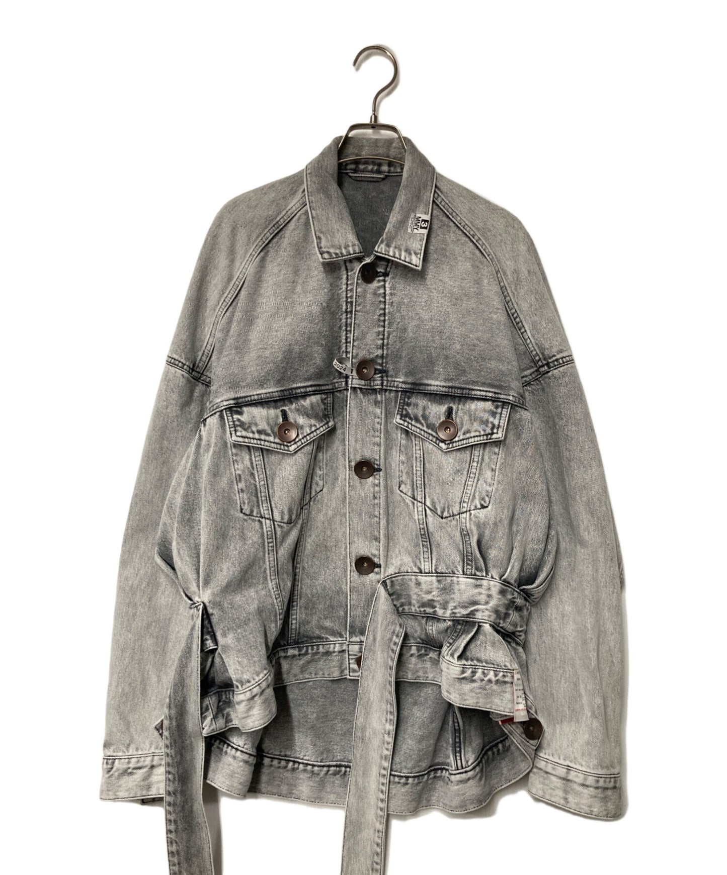 [Pre-owned] Maison MIHARA YASUHIRO Cache-coeur loose denim blouson denim jacket double pockets G-jan processed 24SS B12BL041 B12BL041