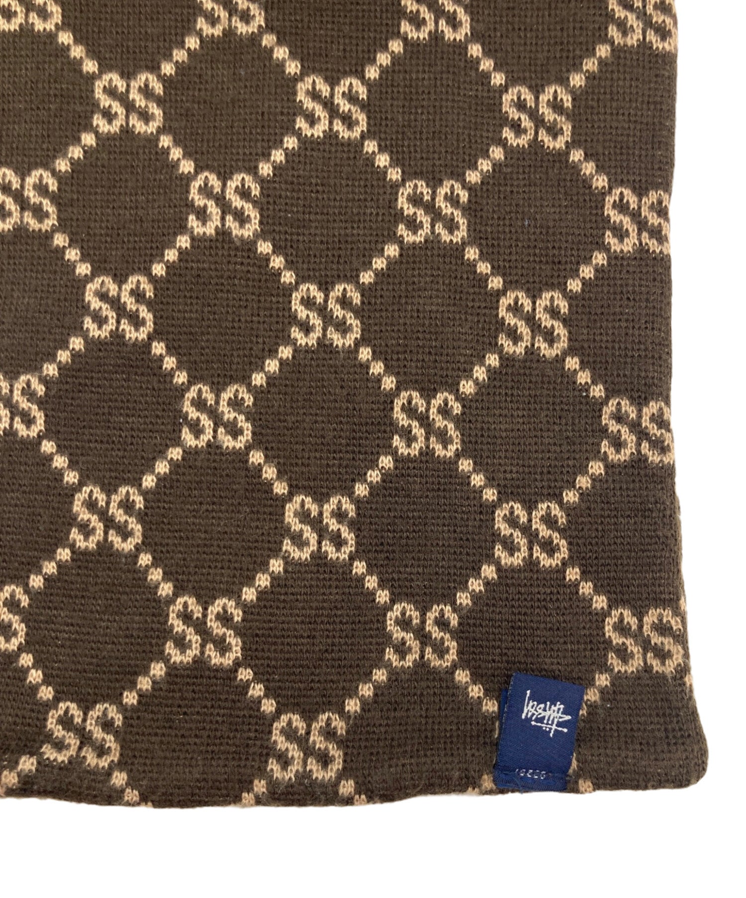 Pre-owned] stussy '90s Monogram Scarf, Navy Tag – Archive Factory