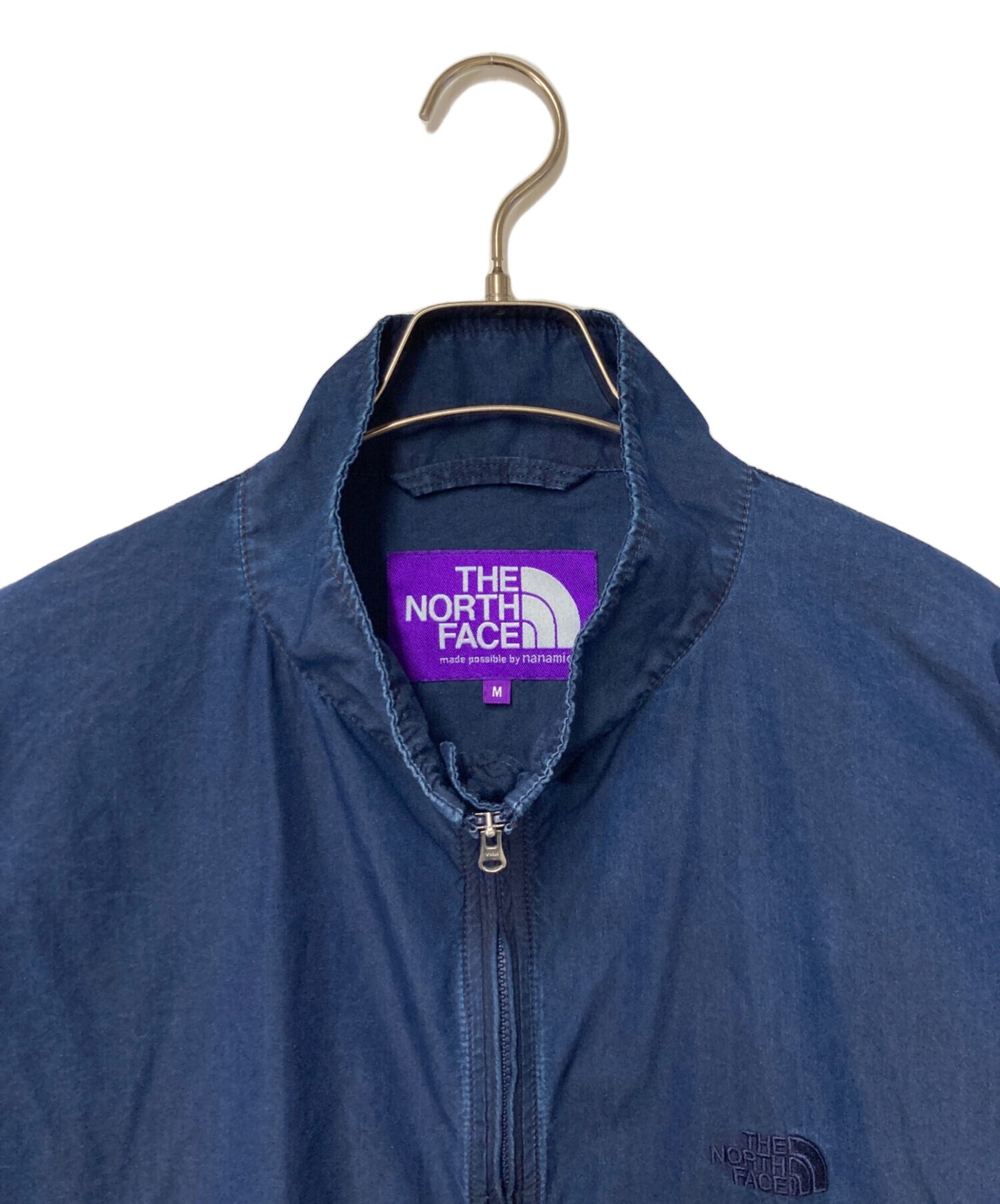 [Pre-owned] THE NORTHFACE PURPLELABEL Indigo Field Track Jacket - Embroidered Logo, Zip-Up Jacket, Hem Drawcord - N25SA022 N25SA022