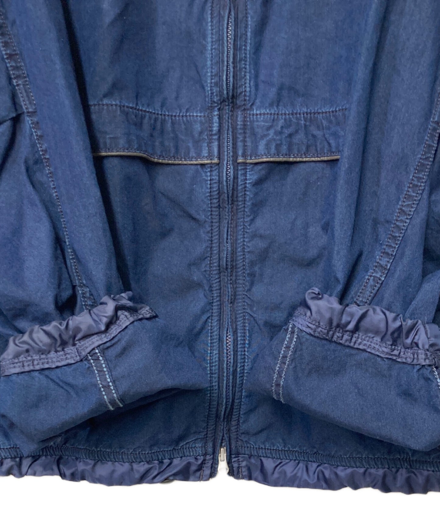 [Pre-owned] THE NORTHFACE PURPLELABEL Indigo Field Track Jacket - Embroidered Logo, Zip-Up Jacket, Hem Drawcord - N25SA022 N25SA022