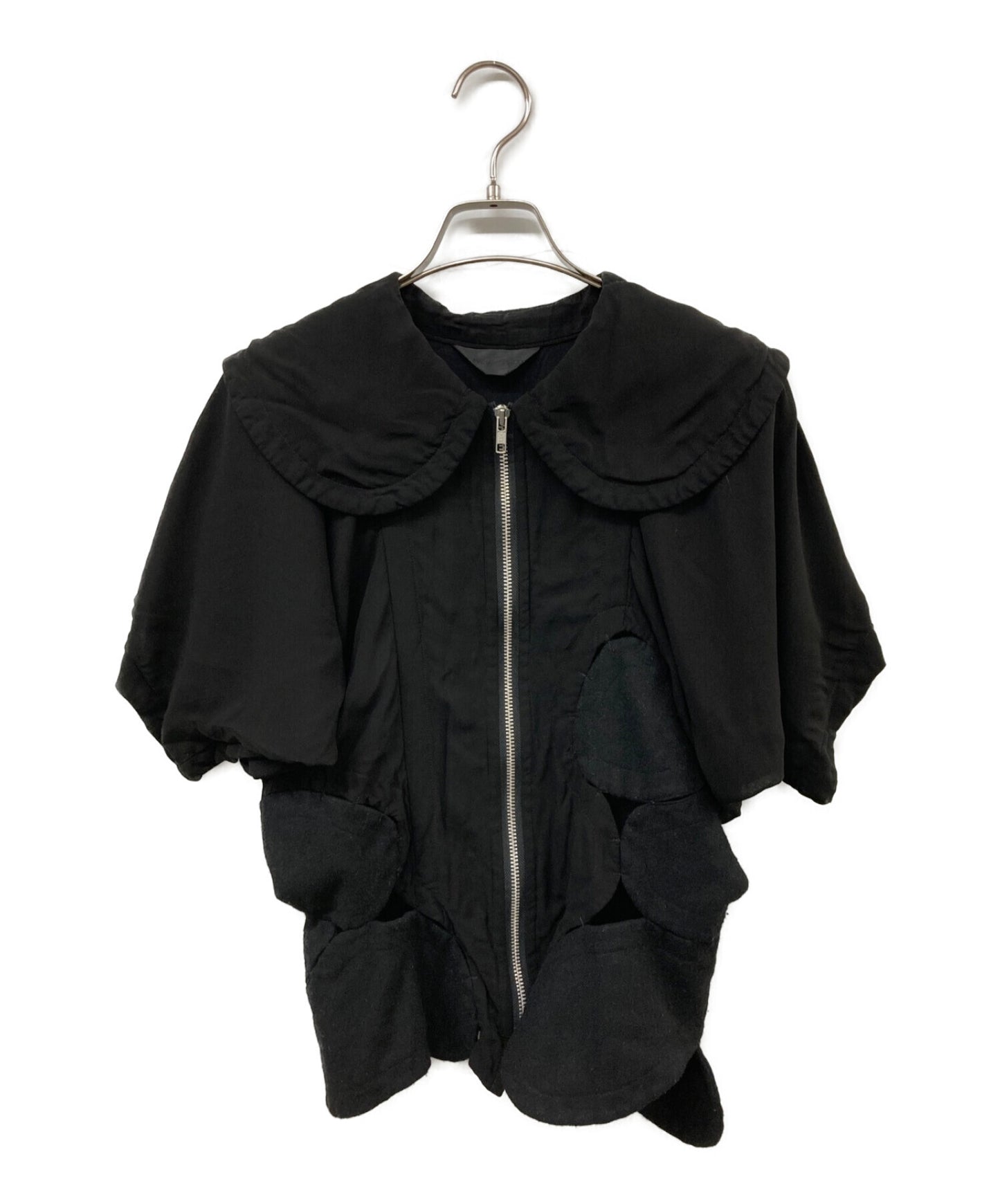 [Pre-owned] COMME des GARCONS AD2005 05SS Punk Ballerina different material parts docking zip-up blouse GO-J091