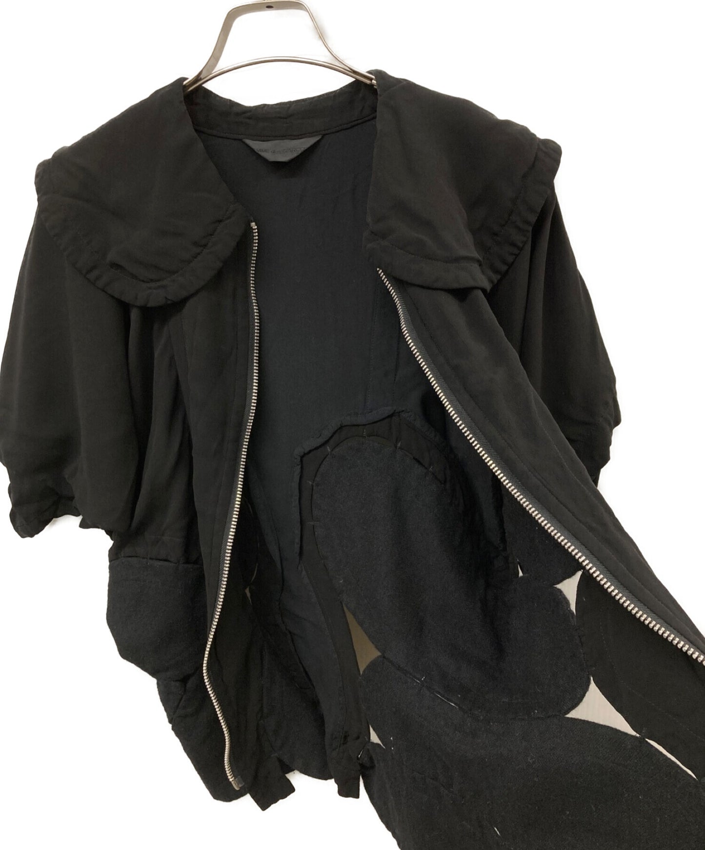 [Pre-owned] COMME des GARCONS AD2005 05SS Punk Ballerina different material parts docking zip-up blouse GO-J091