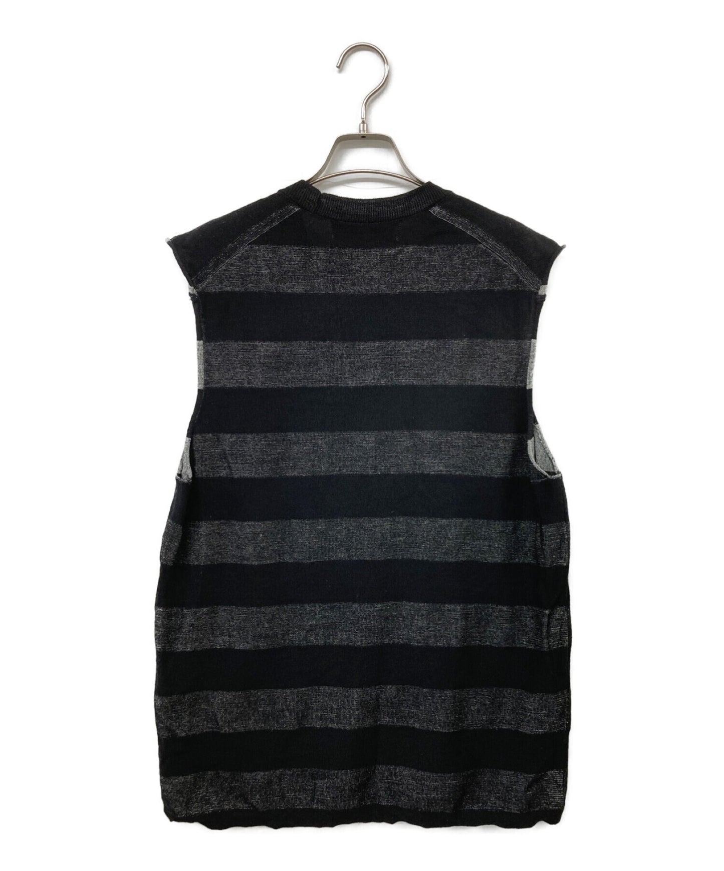 [Pre-owned] COMME des GARCONS HOMME PLUS AD2020 21SS Metal Outlaw Period Striped Knit Vest PG-N005