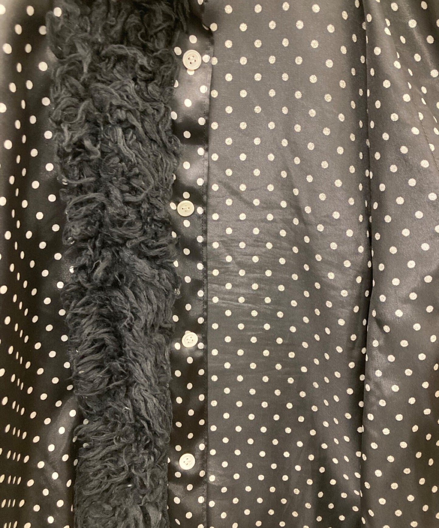 [Pre-owned] COMME des GARCONS HOMME PLUS Fur Design Polka Dot Shirt PL-B018