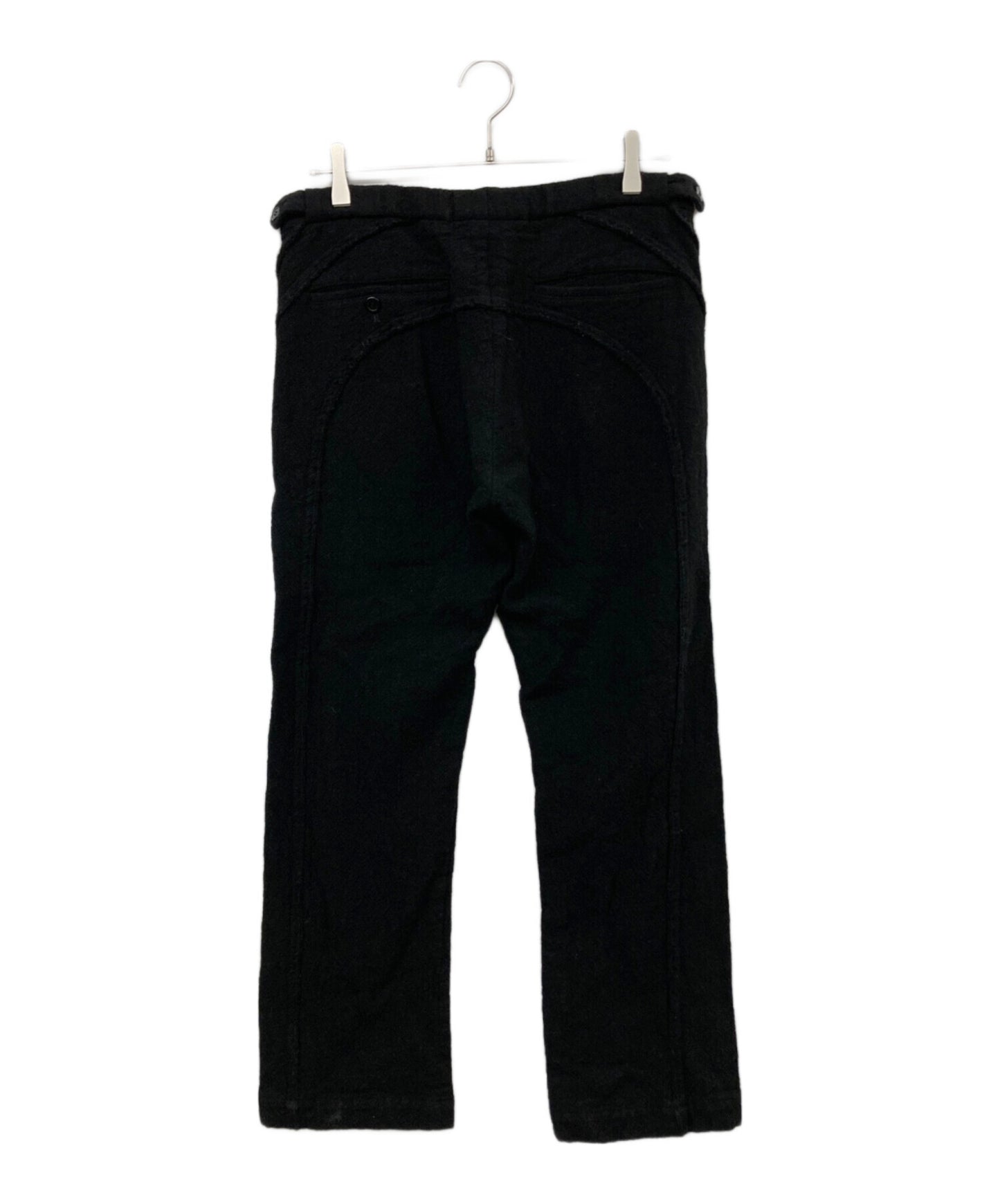 [Pre-owned] COMME des GARCONS HOMME PLUS 03AW Curved-phase wool-collared pants PK-P030