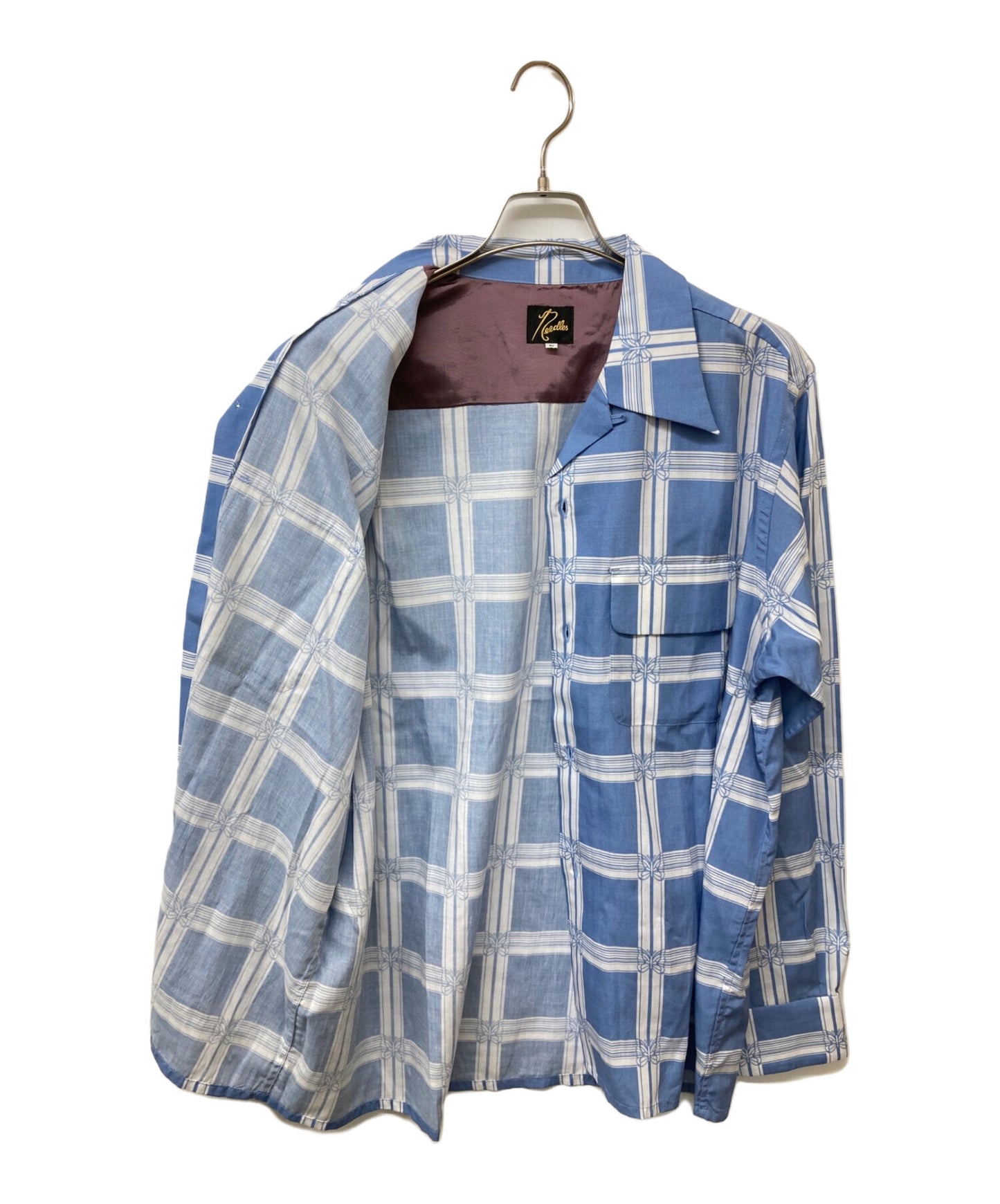 [Pre-owned] Needles Classic Shirt-R/C Lawn Cloth/Papillon Plaid MR179.