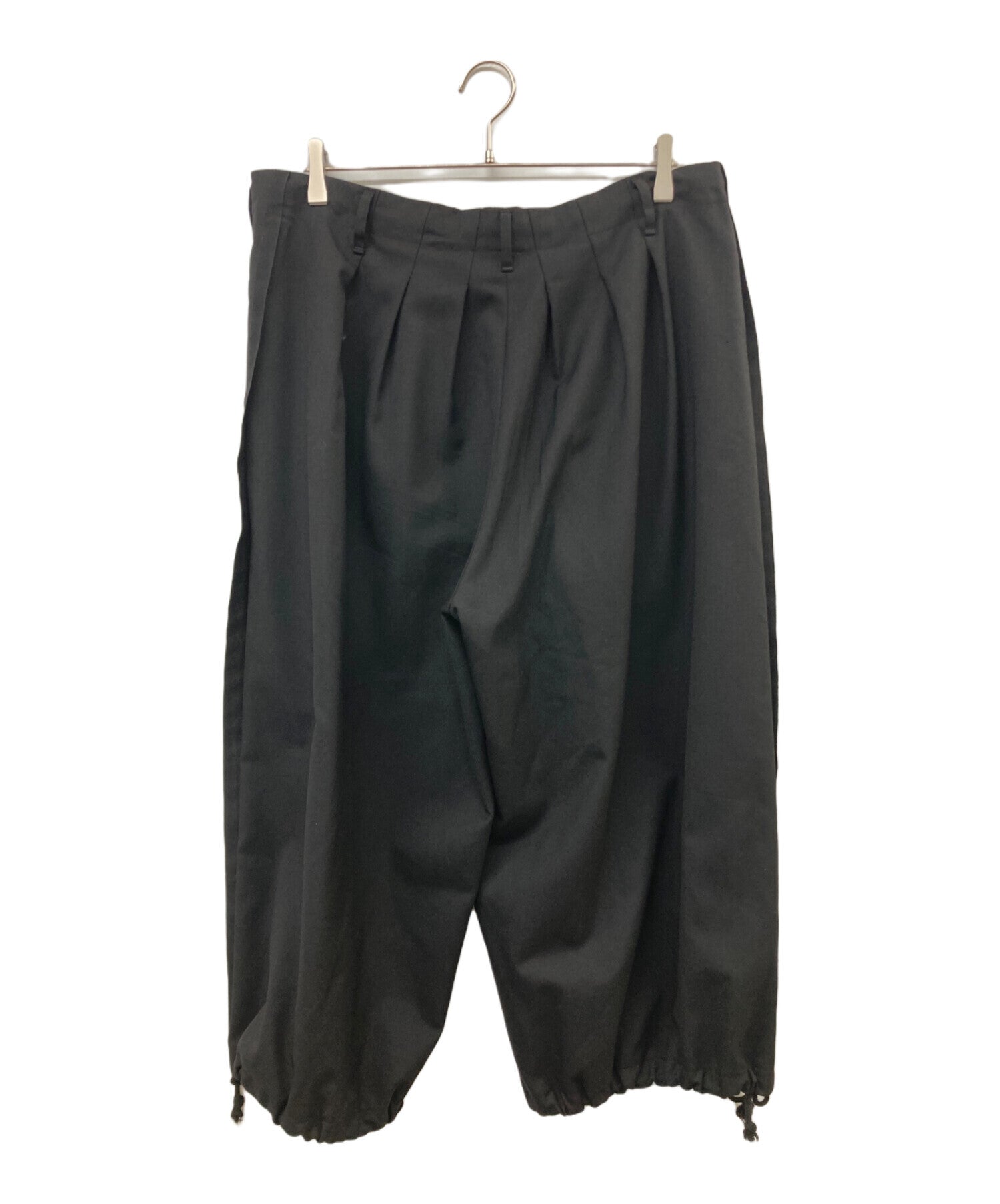 [Pre-owned] GROUND Y WOOL/POLYESTER GABARDINE BALLOON PANTS GV-P04-100