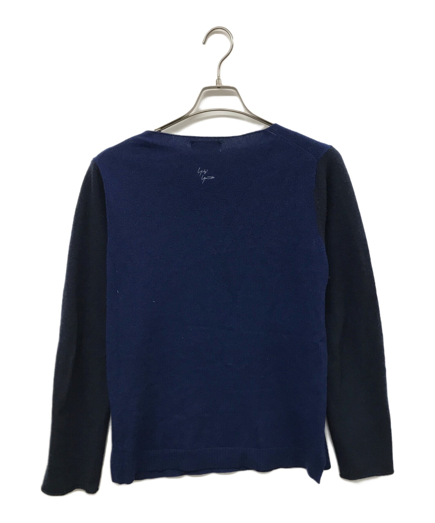 [Pre-owned] Yohji Yamamoto pour homme Bicolor Cashmere Knit HY-K92-198